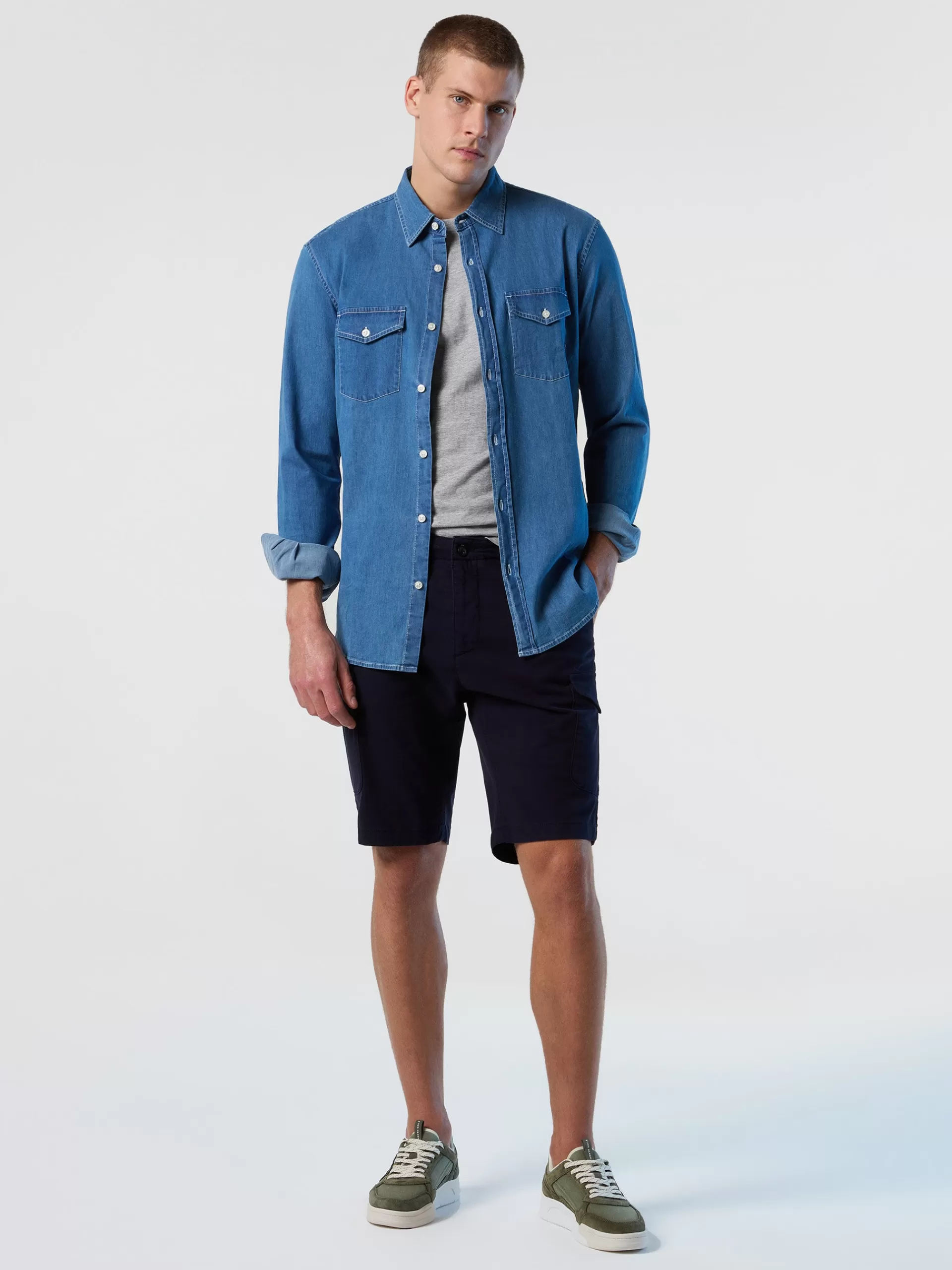 North Sails 'America Gabardine Cargo Shorts^ Shorts