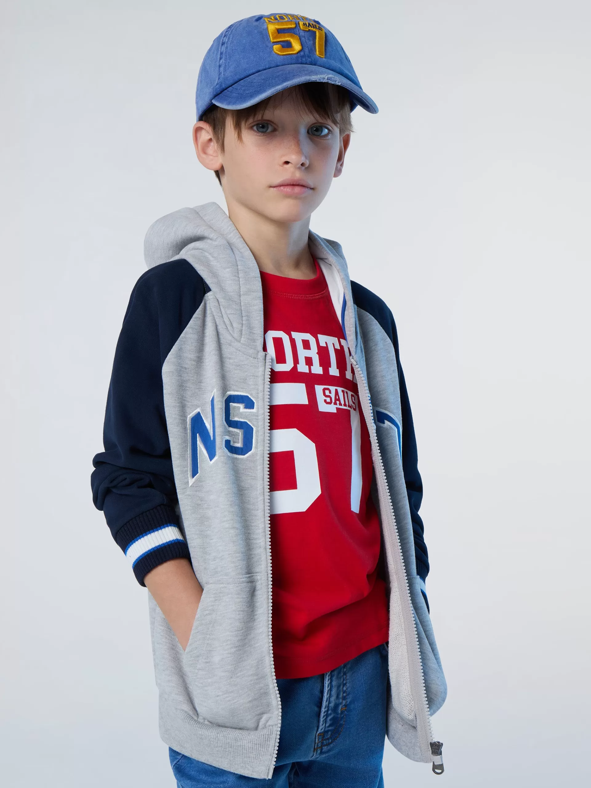 North Sails 'Full-zipper College Hoodie^Kids Sweatshirts & Hoodies