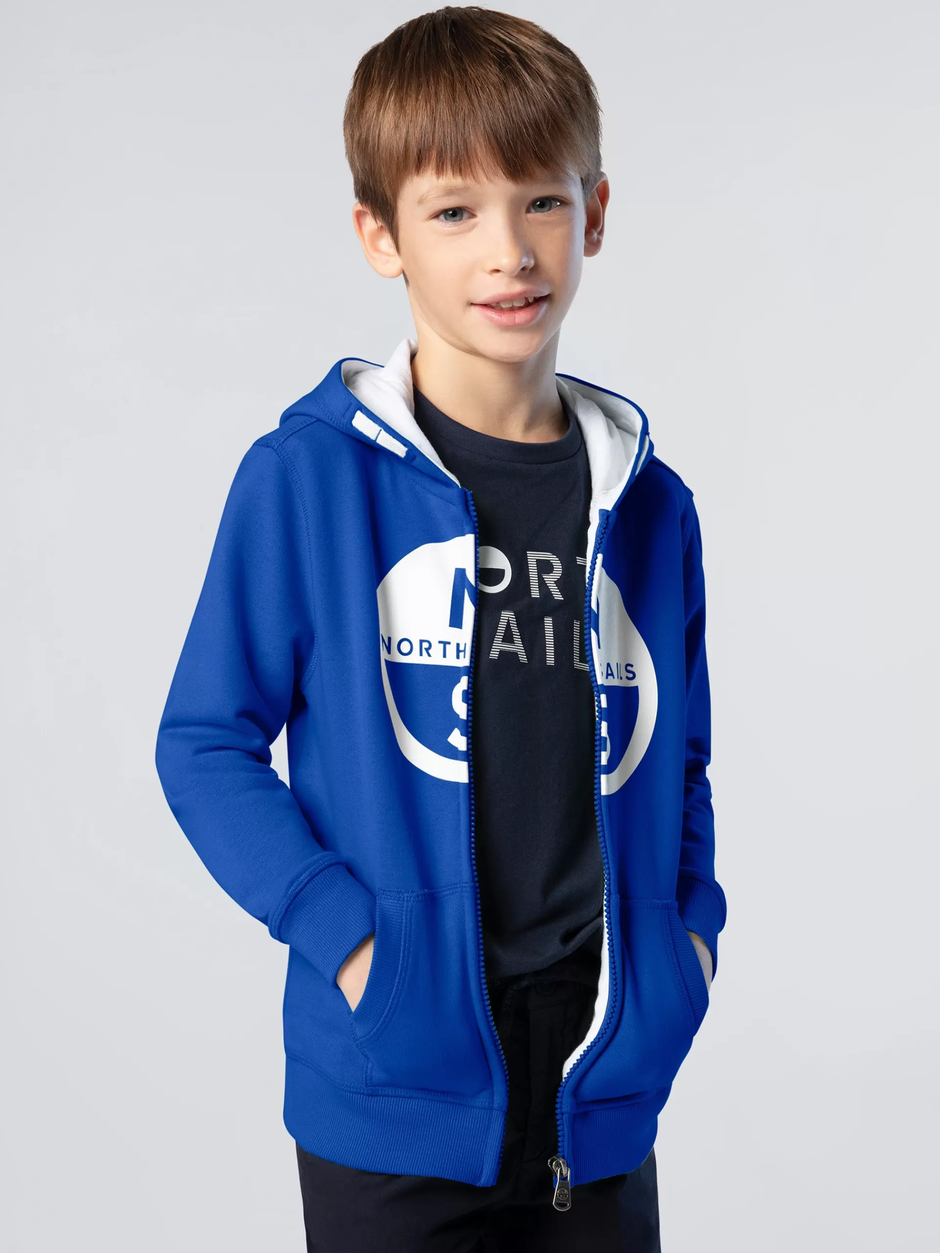 North Sails 'Full-zipper Hoodie With Maxi Logo^Kids Sweatshirts & Hoodies