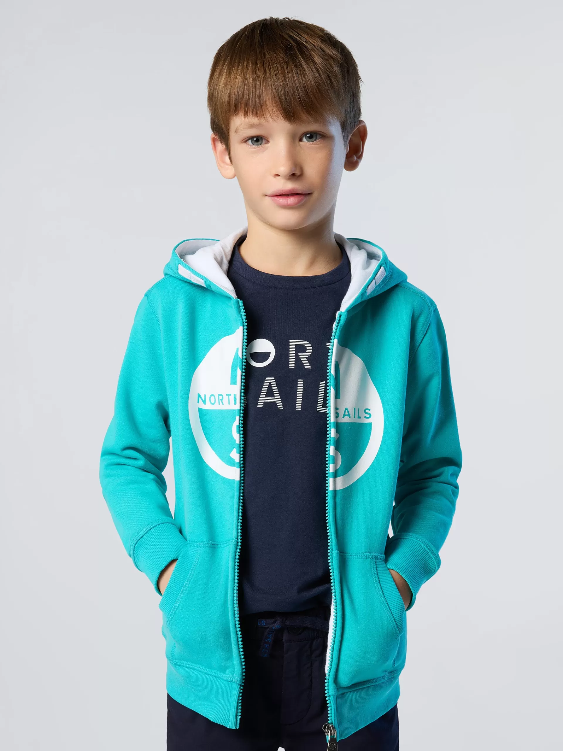 North Sails 'Full-zipper Hoodie With Maxi Logo^Kids Sweatshirts & Hoodies