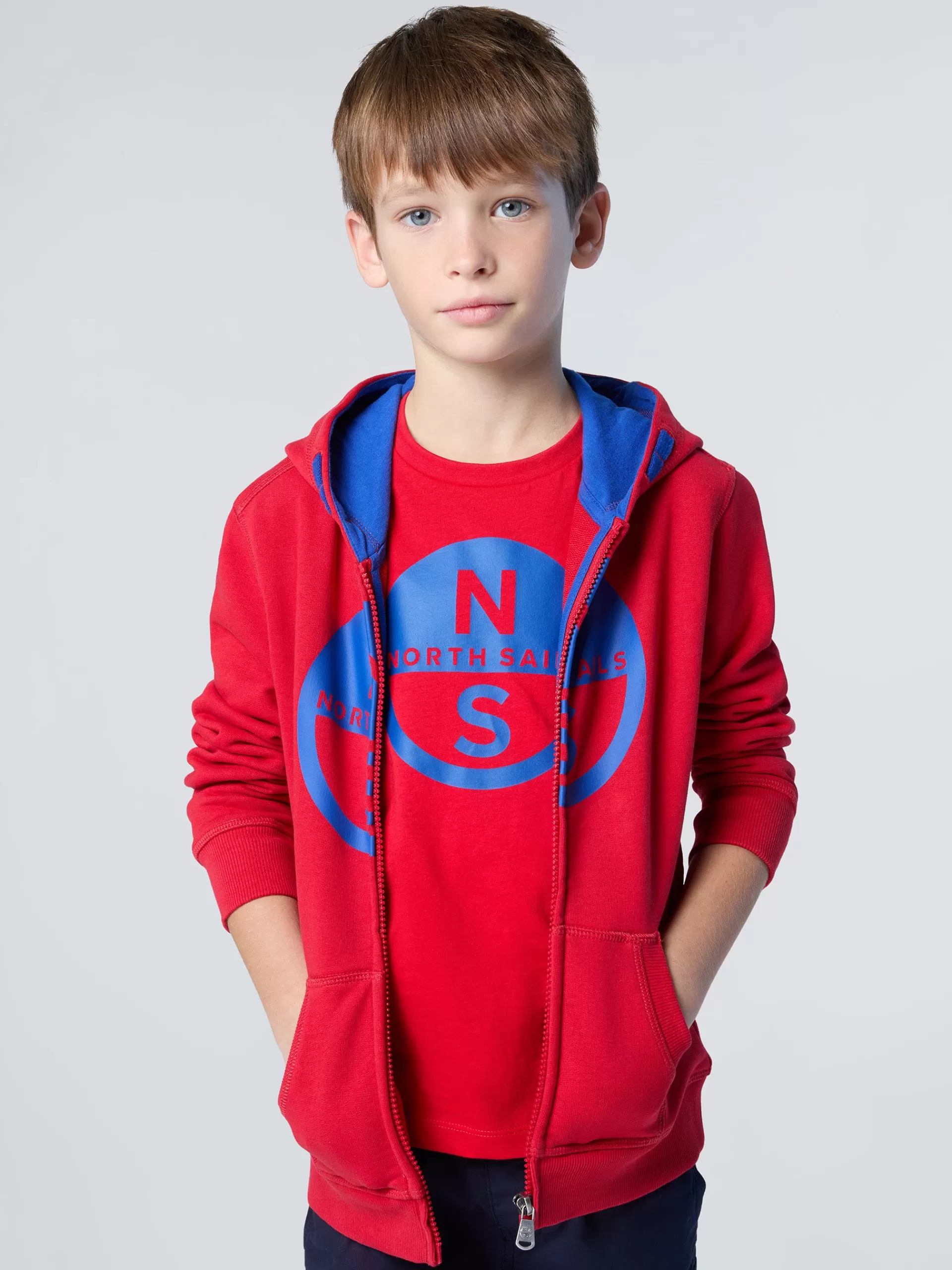 North Sails 'Full-zipper Hoodie With Maxi Logo^Kids Sweatshirts & Hoodies