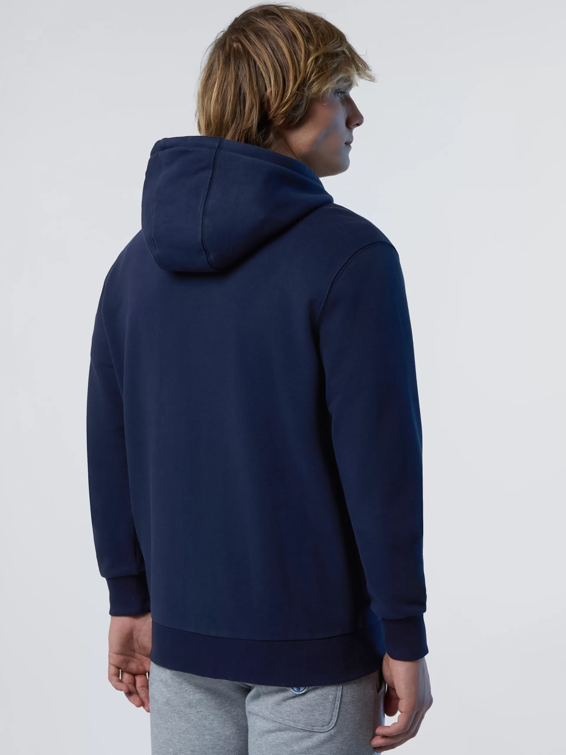 North Sails 'Full-zipper Hoodie With Rubber Logo^ Sweatshirts & Hoodies