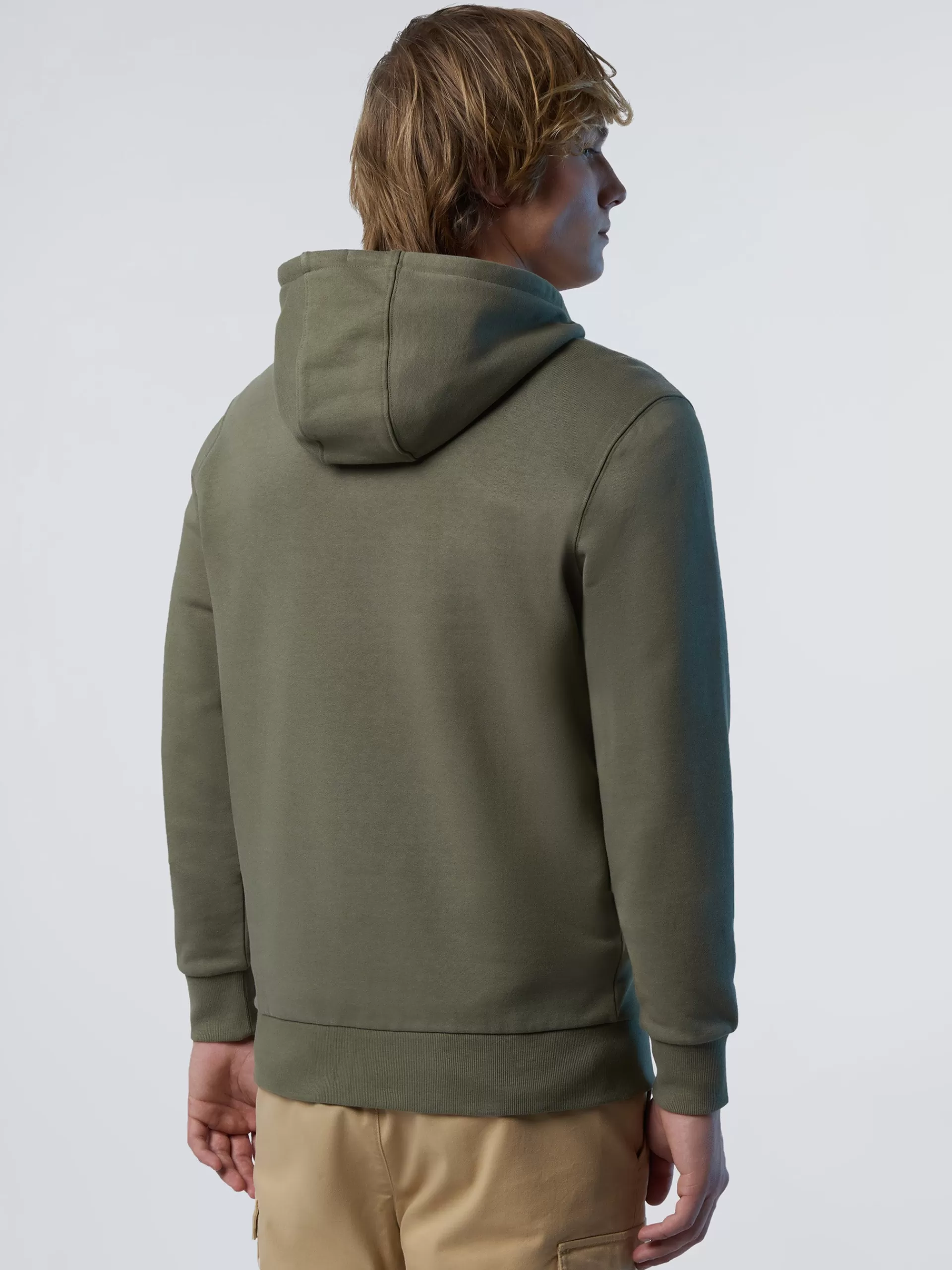 North Sails 'Full-zipper Hoodie With Rubber Logo^ Sweatshirts & Hoodies