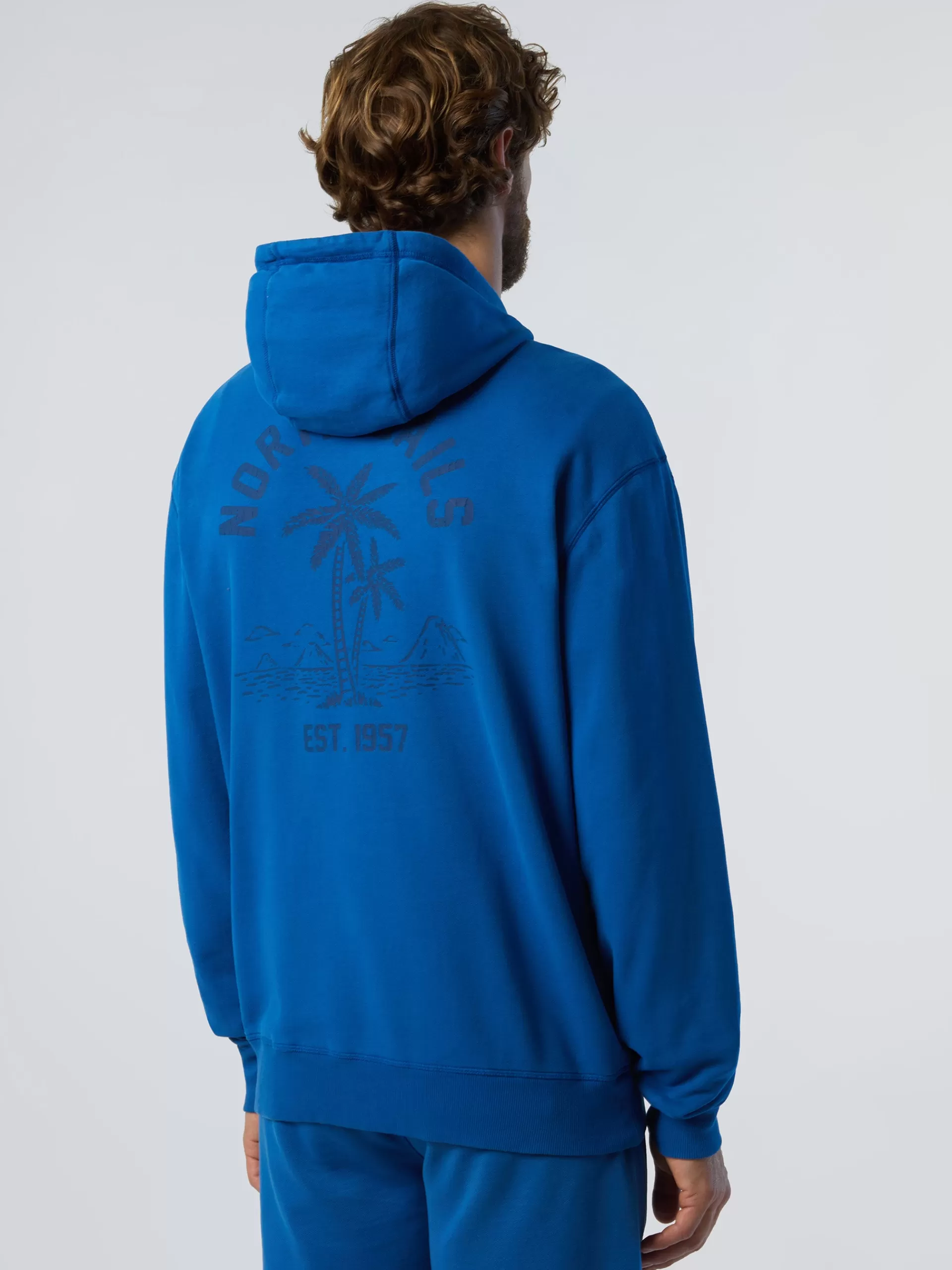 North Sails 'Hoodie With Palm Tree Print^ Sweatshirts & Hoodies