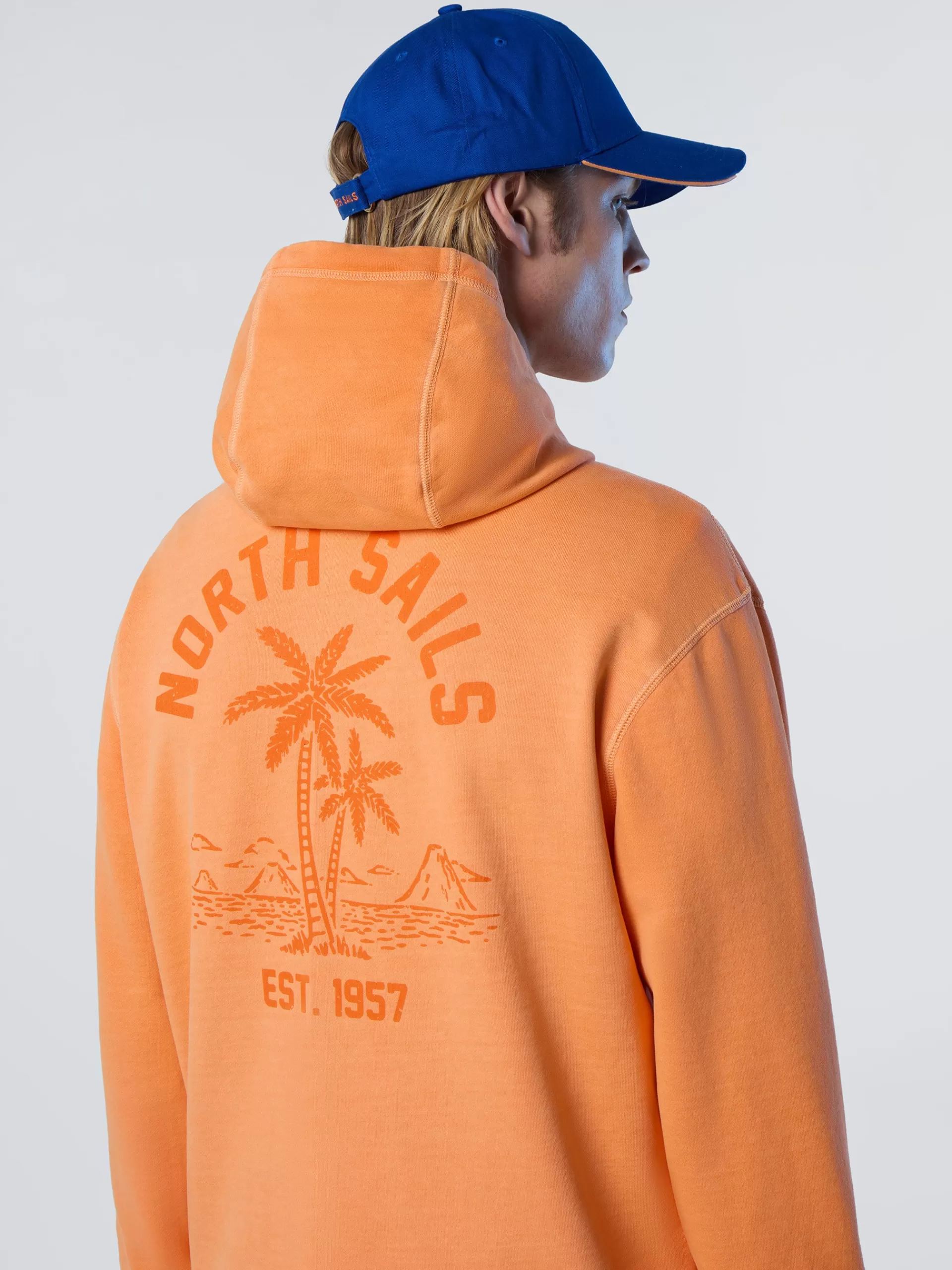 North Sails 'Hoodie With Palm Tree Print^ Sweatshirts & Hoodies