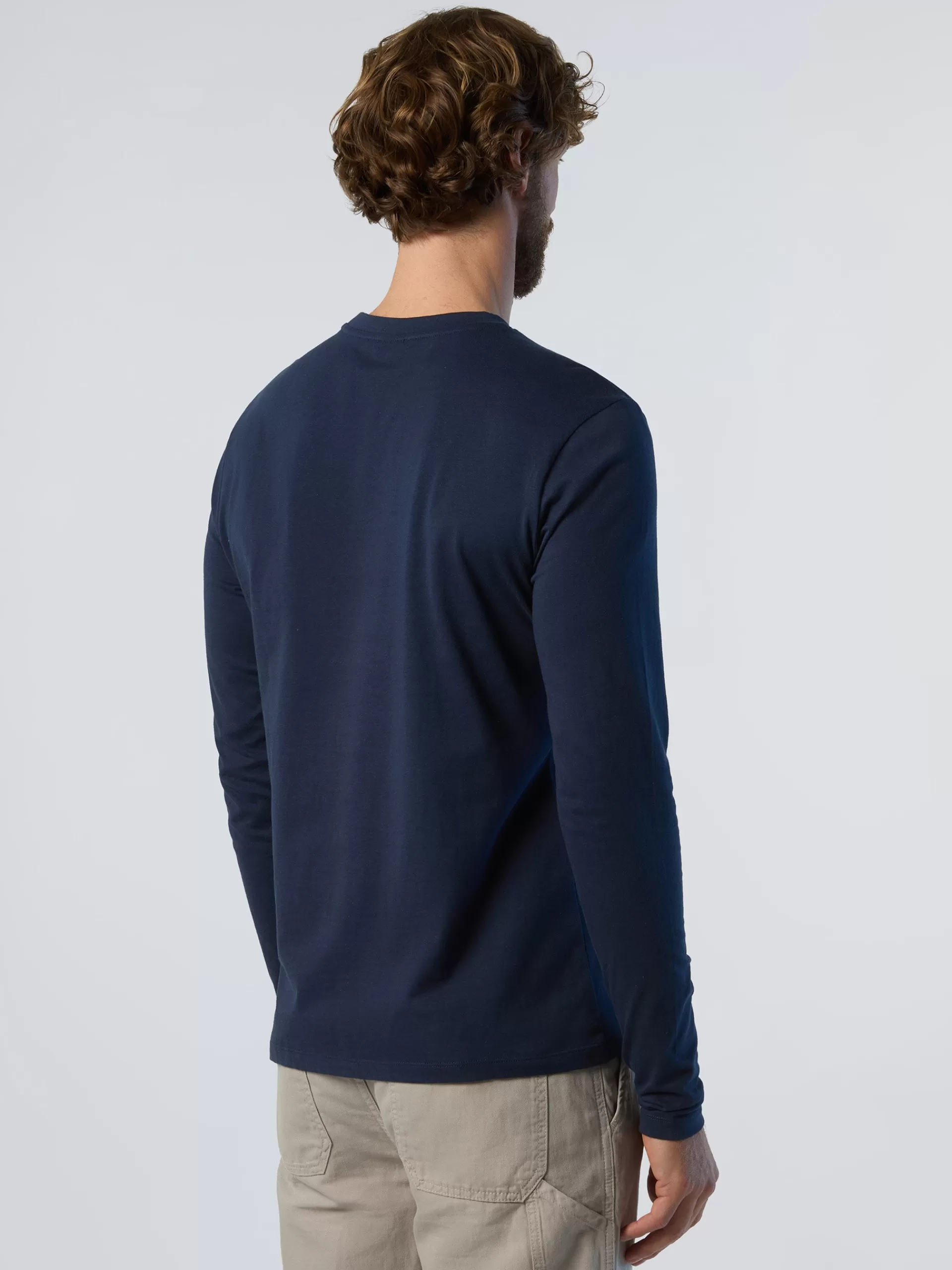 North Sails 'Long-sleeved T-shirt With Logo Patch^ T-shirts