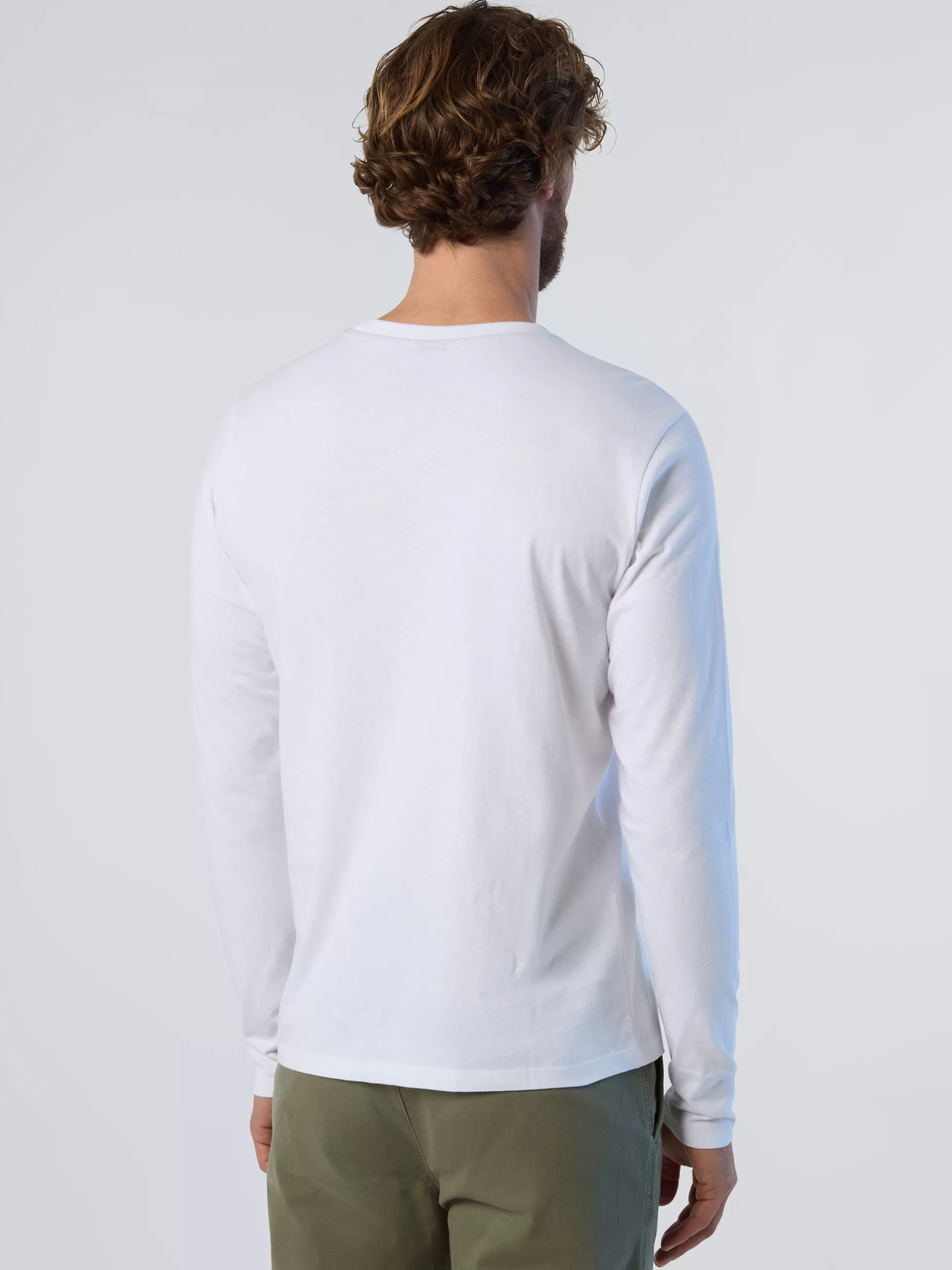 North Sails 'Long-sleeved T-shirt With Logo Patch^ T-shirts