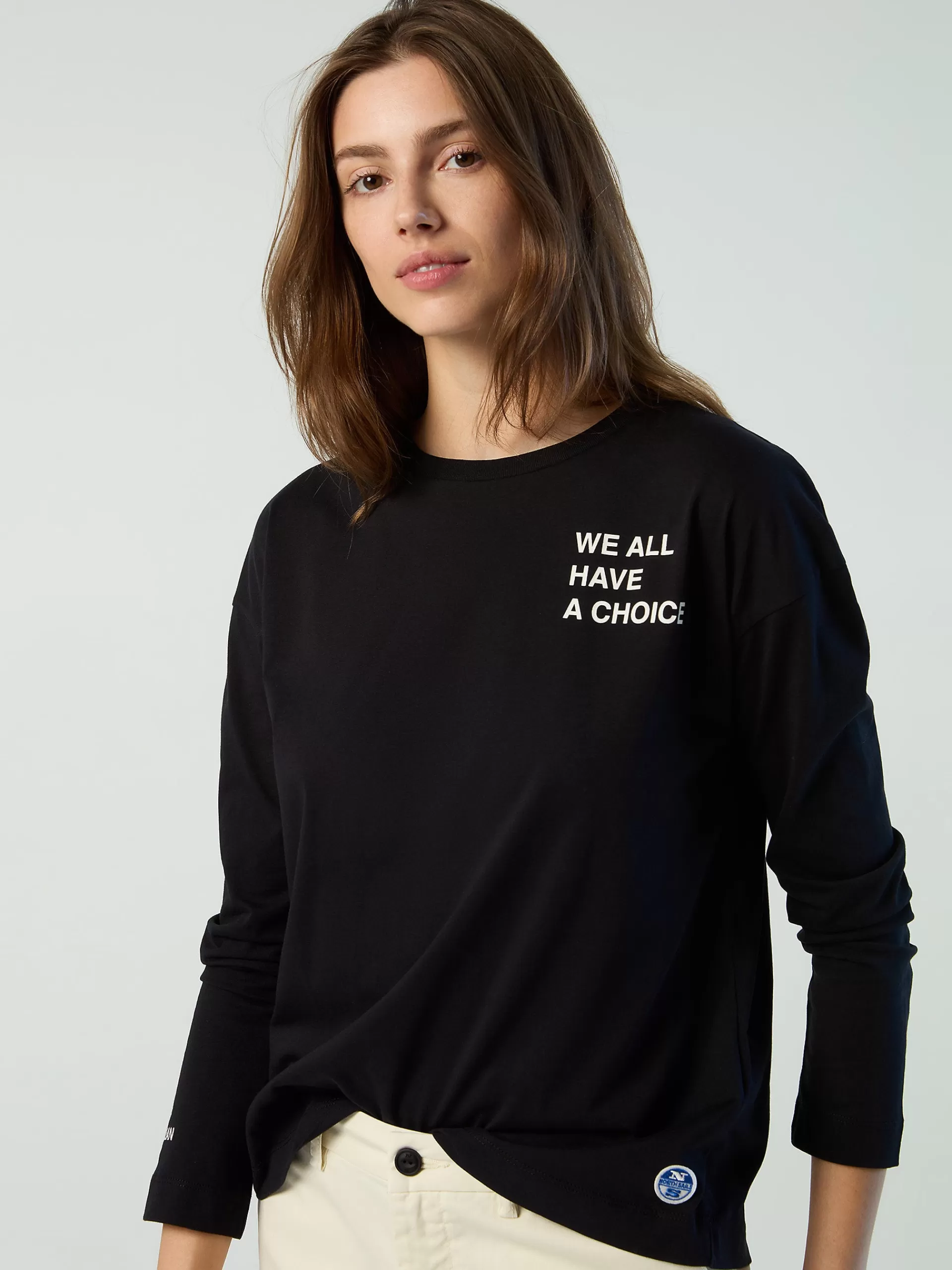 North Sails 'Long-sleeved T-shirt With Slogan Prints^Women Outlet