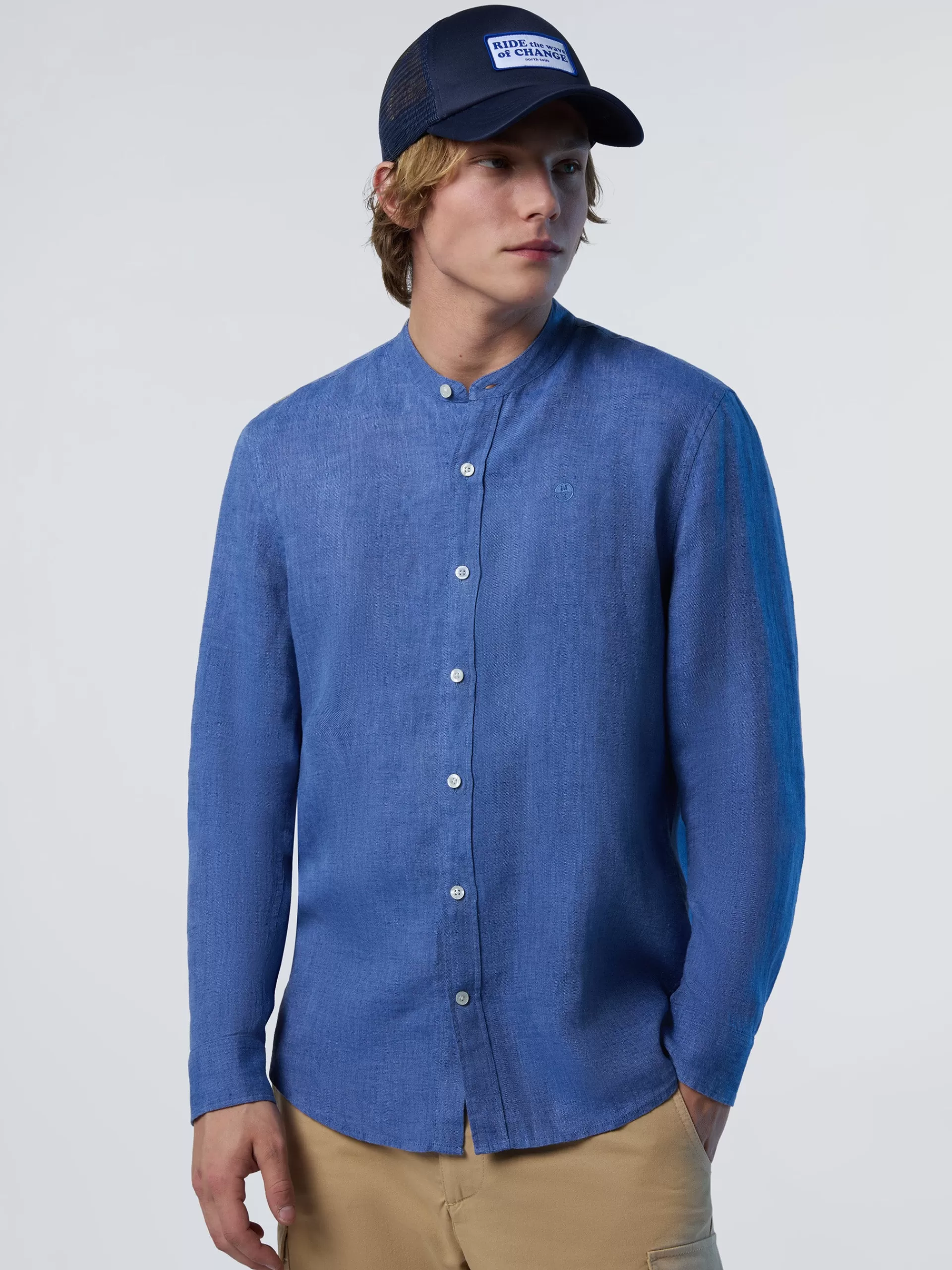 North Sails 'Mandarin Collar Shirt^ Shirts