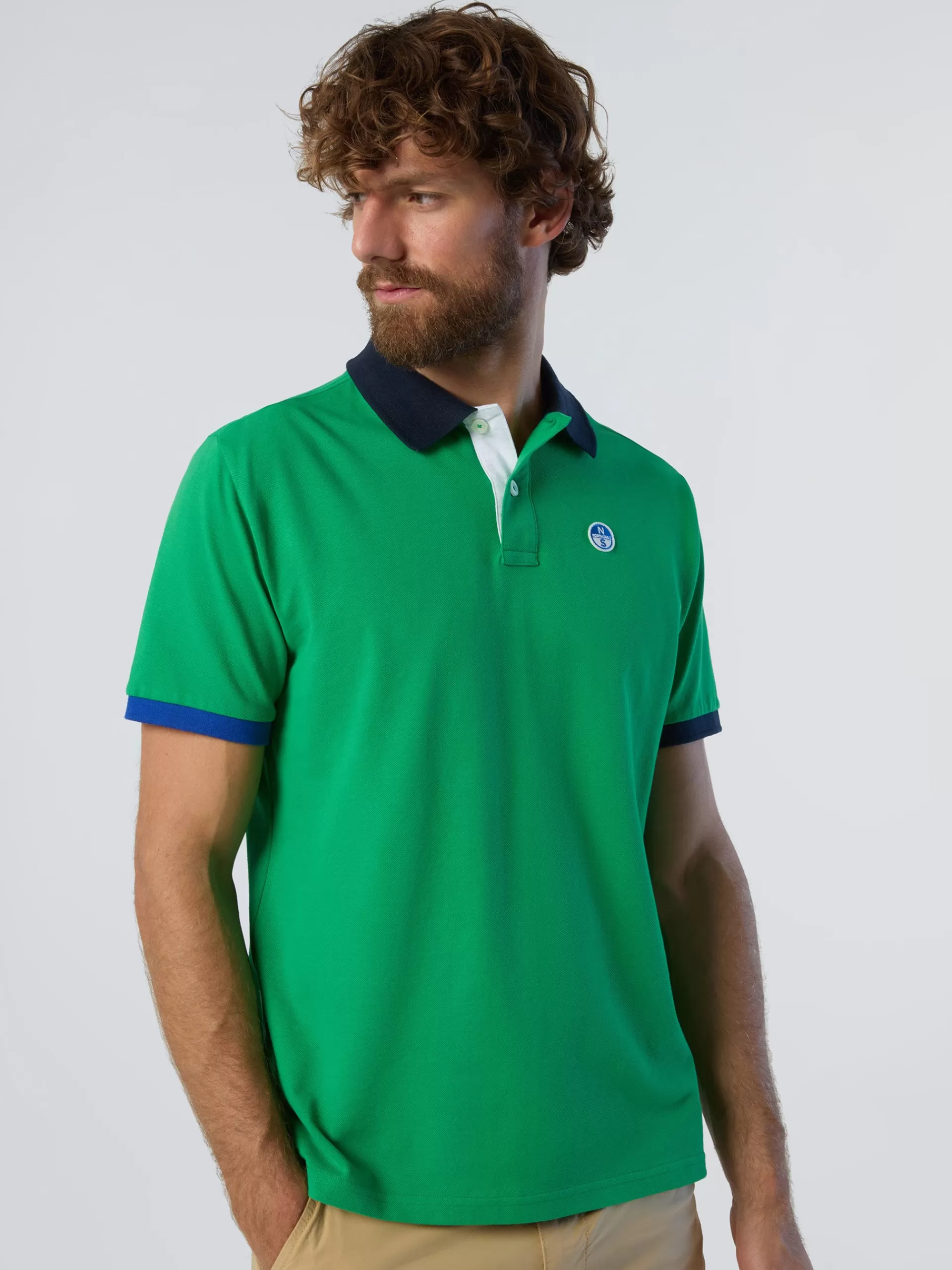 North Sails 'Polo Shirt With Collar Lettering^ Polo Shirts