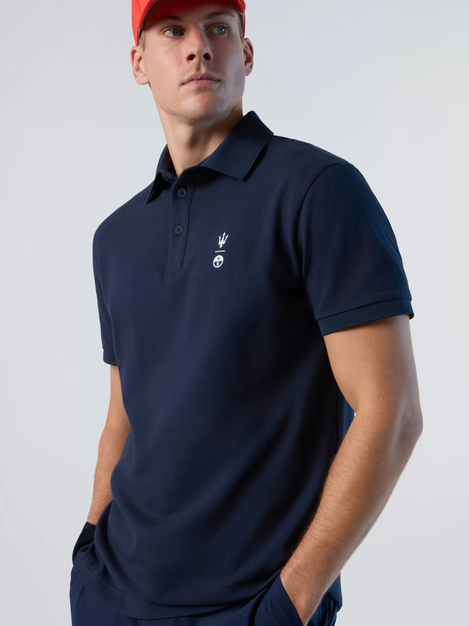 North Sails 'Polo Shirt With Collar Stripes^ Polo Shirts