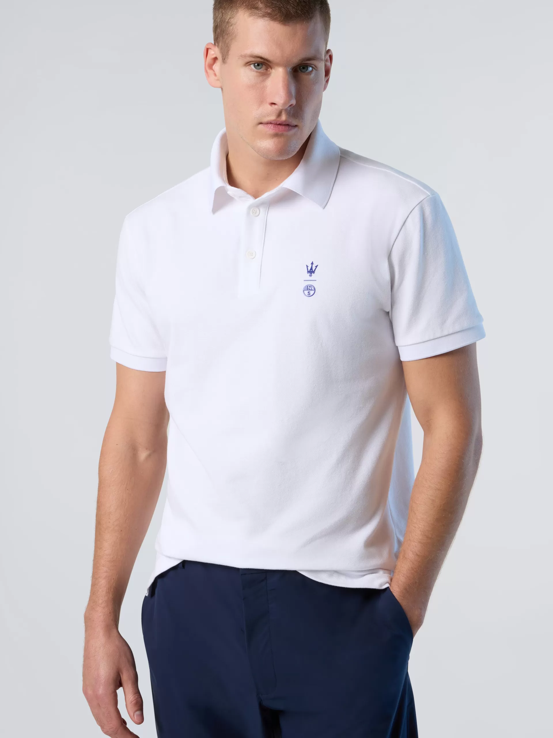 North Sails 'Polo Shirt With Collar Stripes^ Polo Shirts