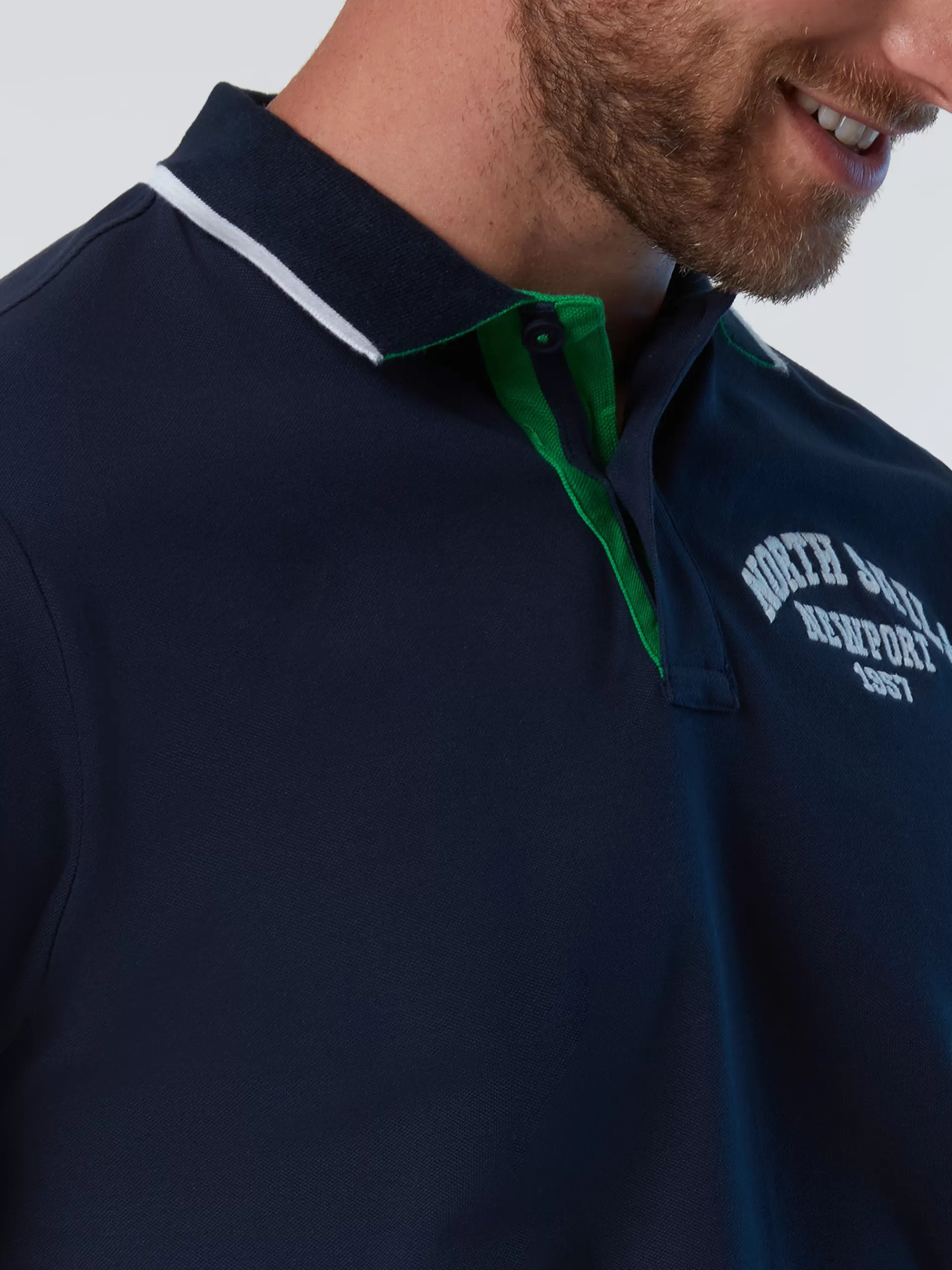 North Sails 'Polo Shirt With College Patches^ Polo Shirts