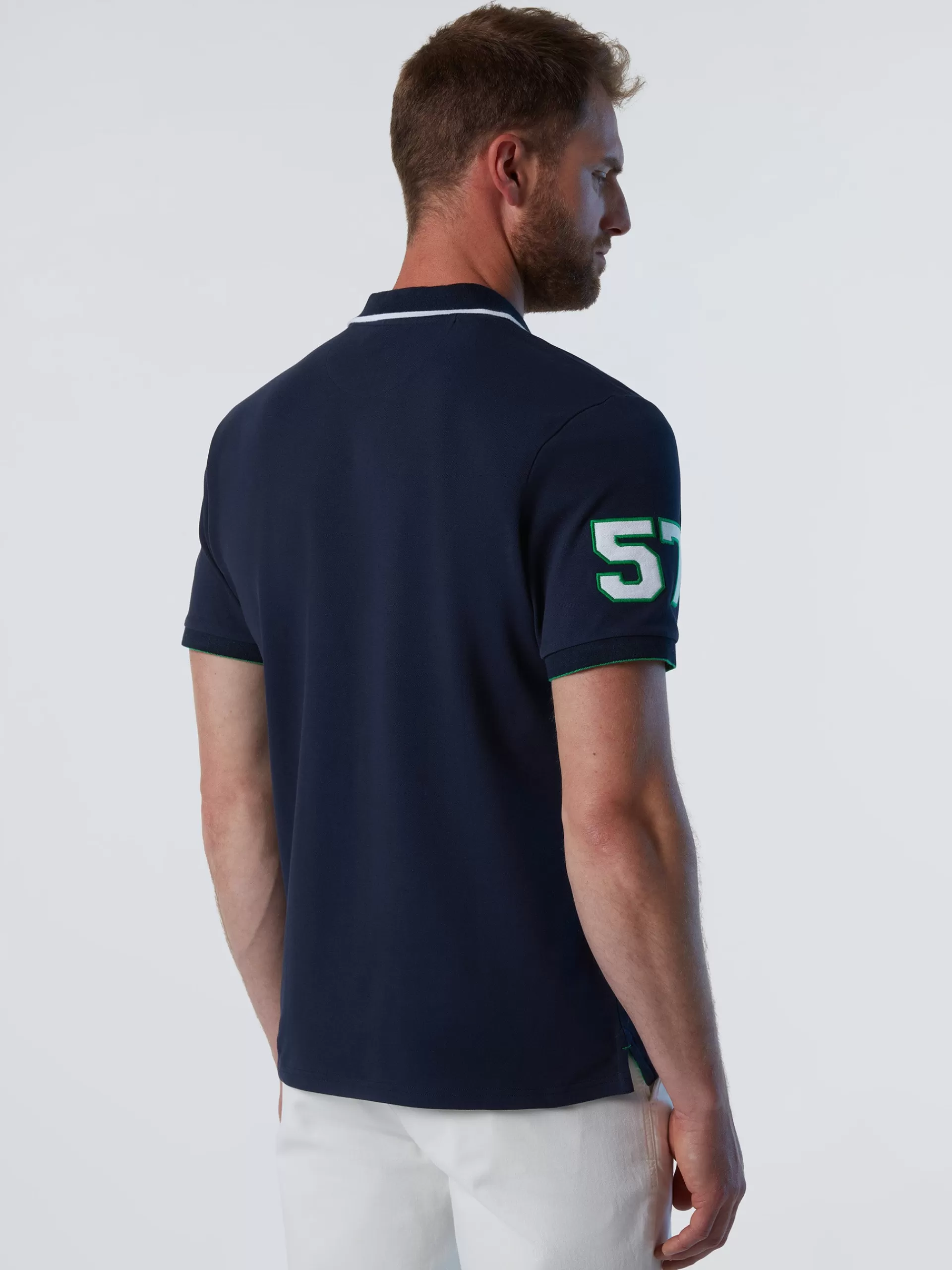 North Sails 'Polo Shirt With College Patches^ Polo Shirts