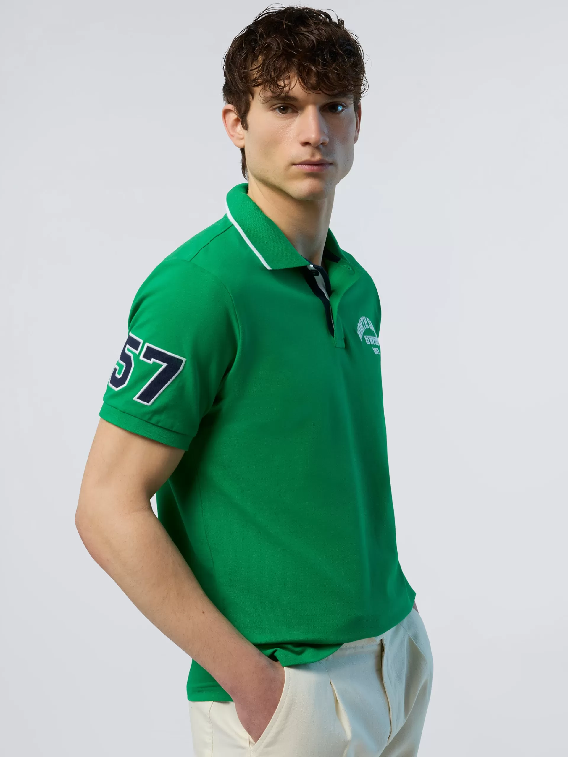 North Sails 'Polo Shirt With College Patches^ Polo Shirts