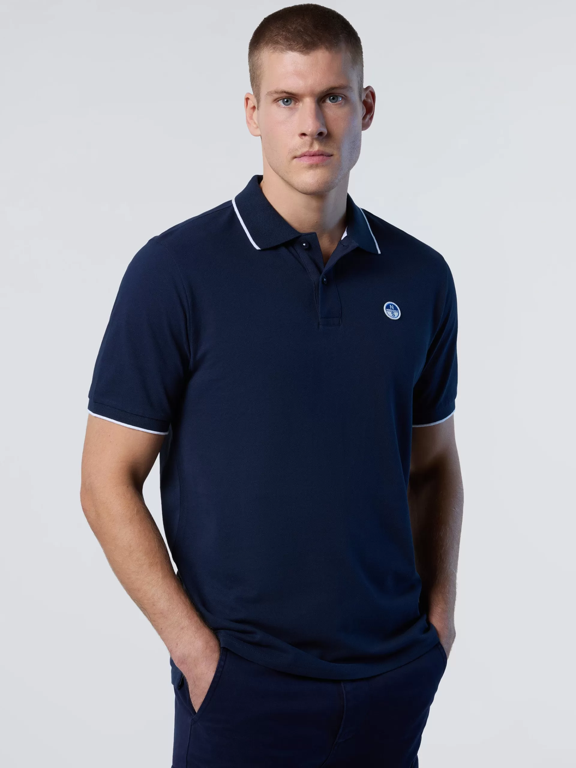 North Sails 'Polo Shirt With Logo Collar^ Polo Shirts