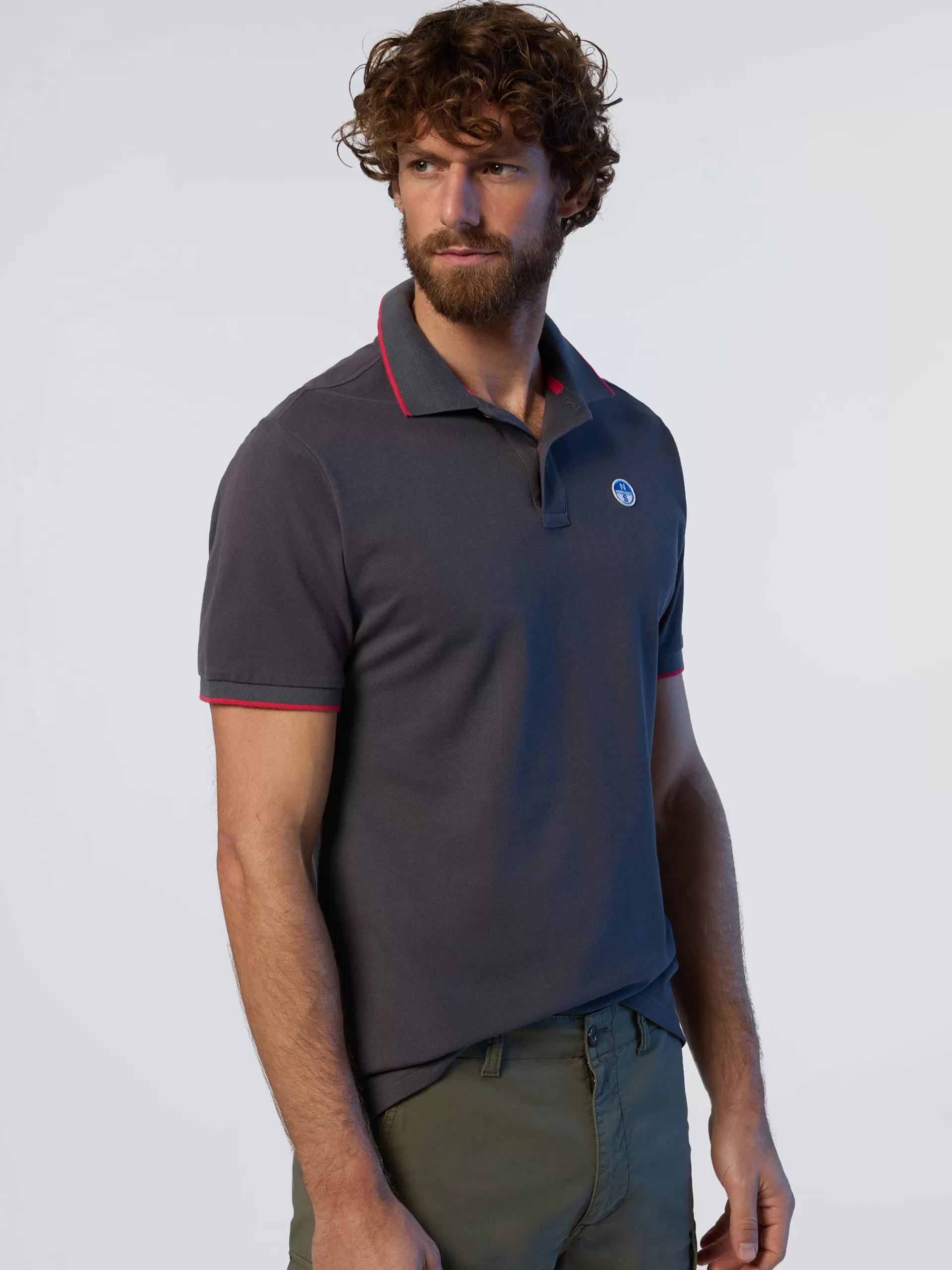 North Sails 'Polo Shirt With Logo Collar^ Polo Shirts