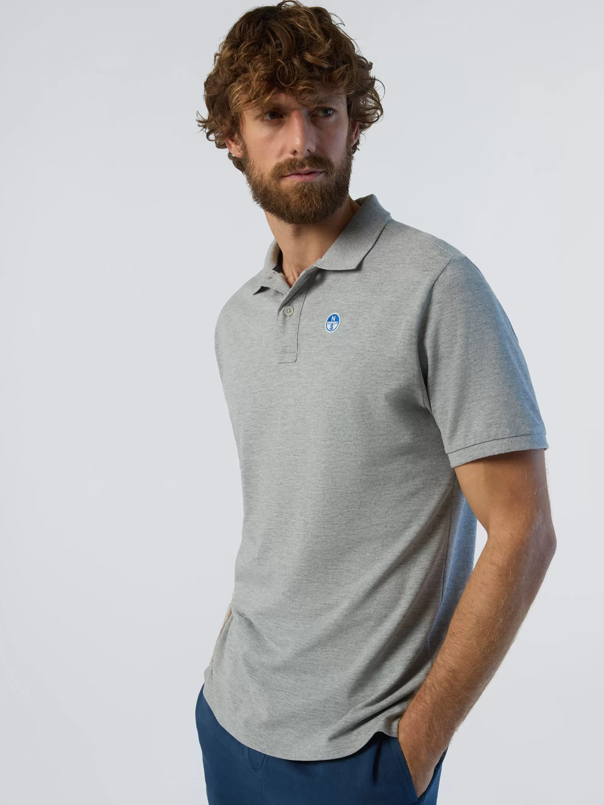 North Sails 'Polo Shirt With Logo Patch^ Polo Shirts