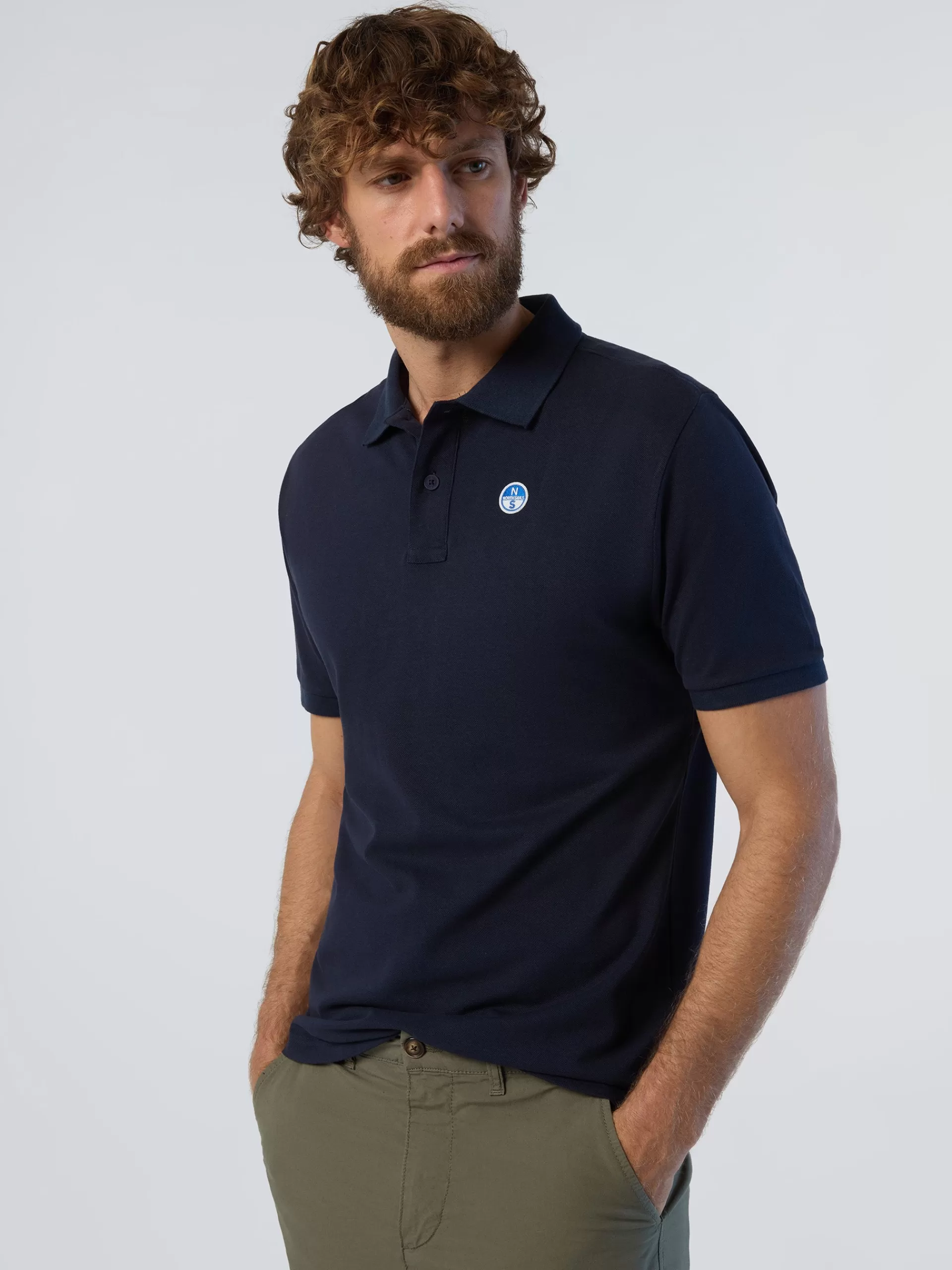 North Sails 'Polo Shirt With Logo Patch^ Polo Shirts