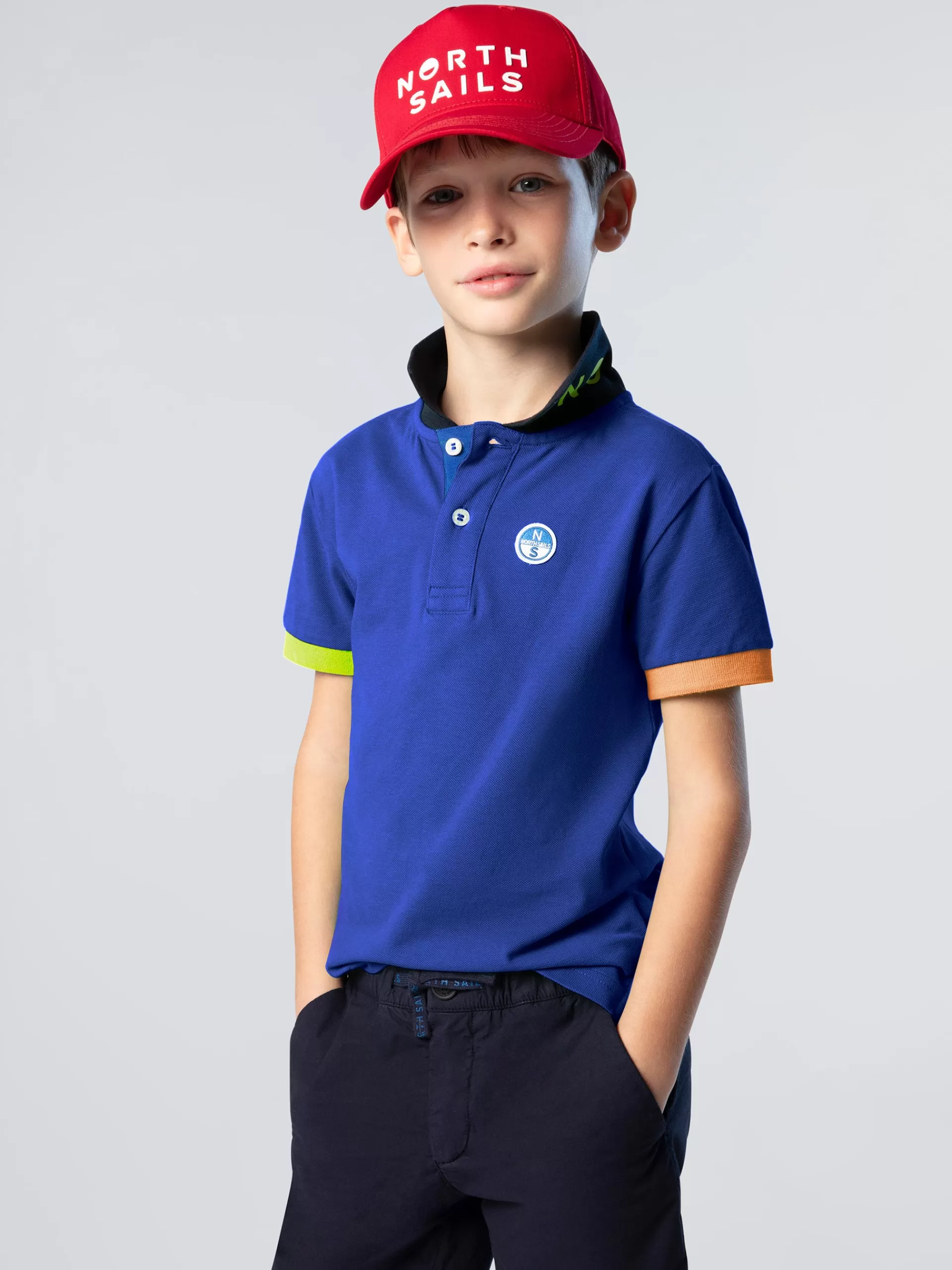 North Sails 'Polo Shirt With Mismatch Cuffs^Kids Polo Shirts