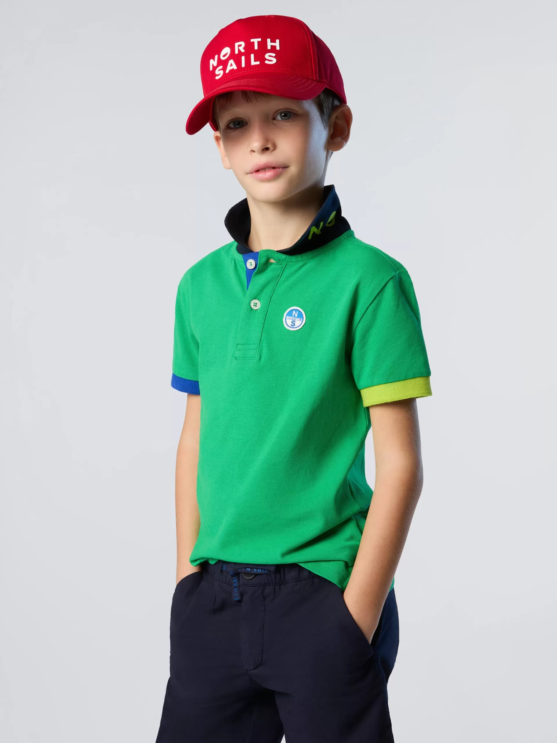 North Sails 'Polo Shirt With Mismatch Cuffs^Kids Polo Shirts