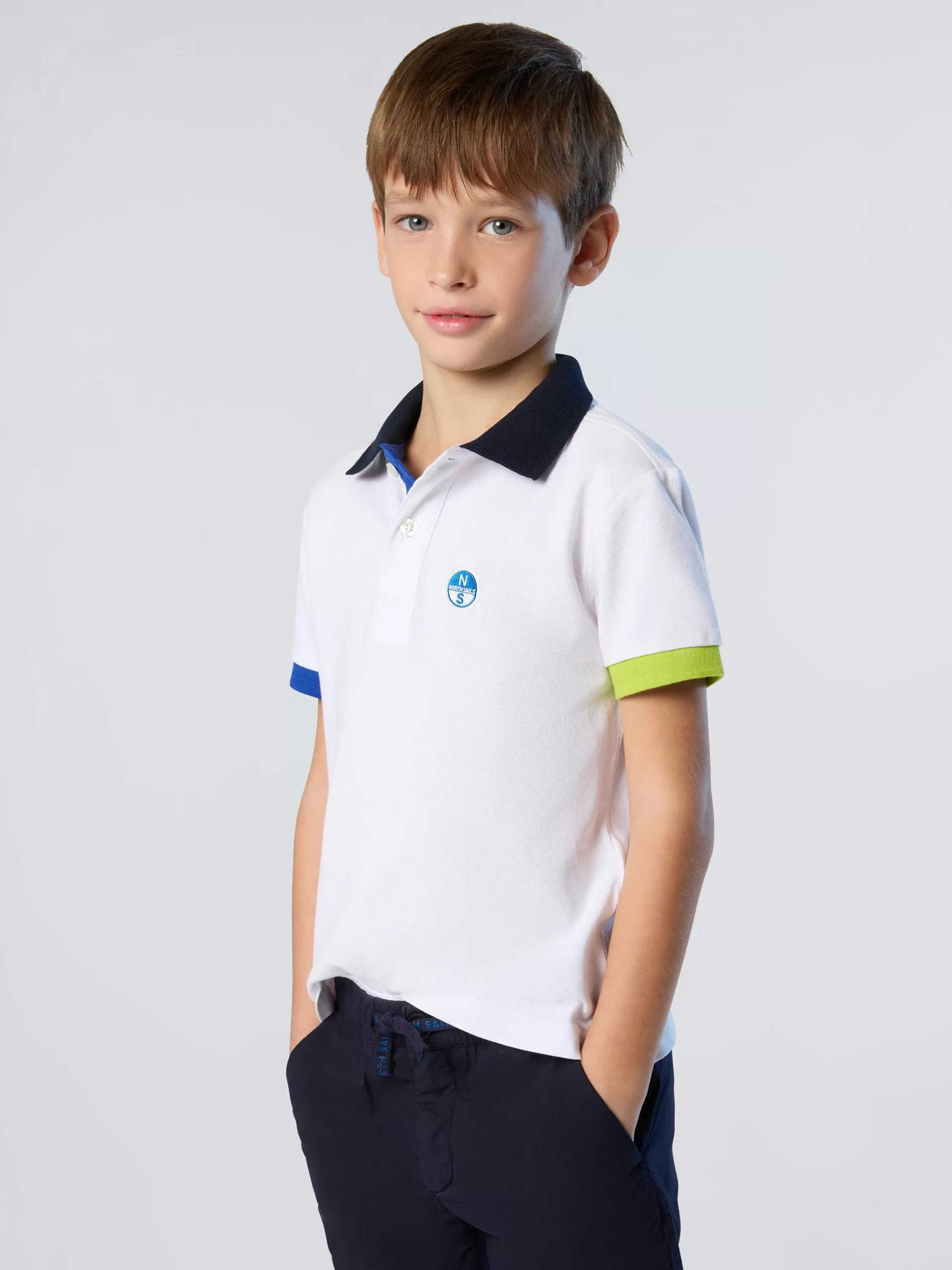 North Sails 'Polo Shirt With Mismatch Cuffs^Kids Polo Shirts