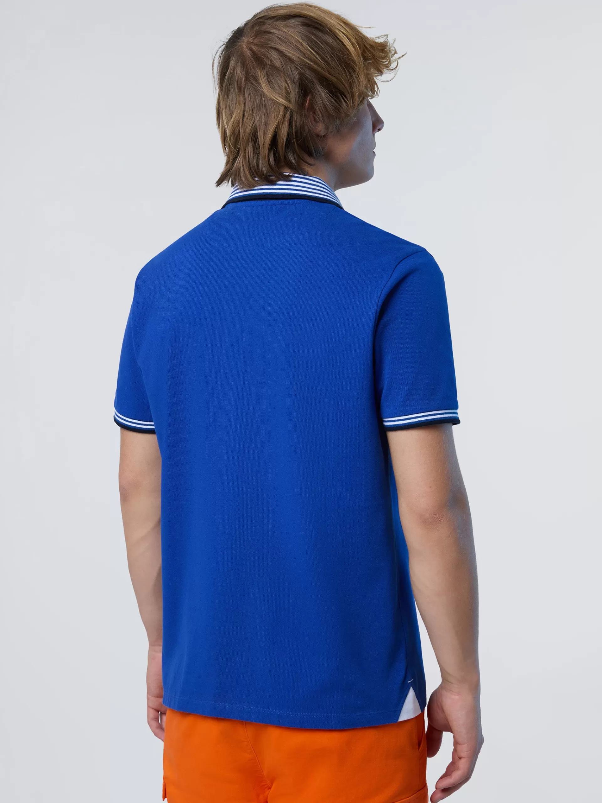 North Sails 'Polo Shirt With Striped Collar^ Polo Shirts