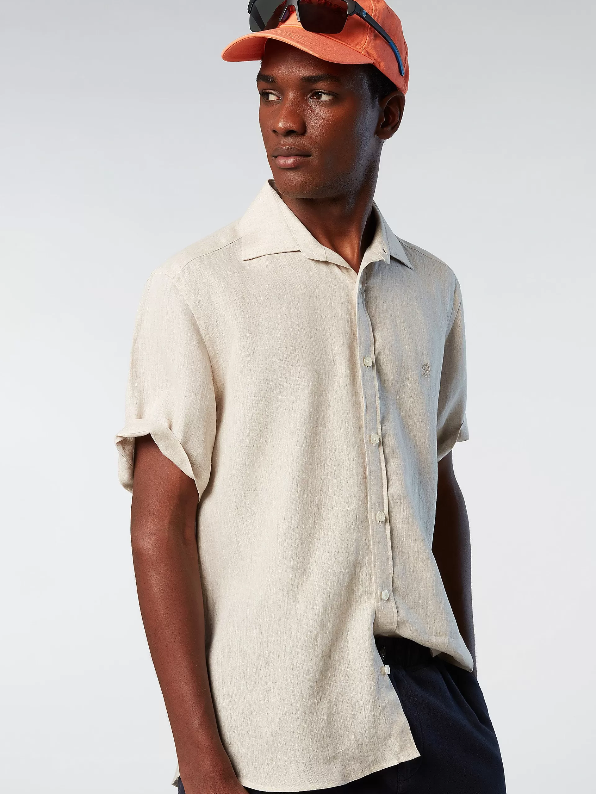 North Sails 'Short-sleeve Linen Shirt^ Outlet