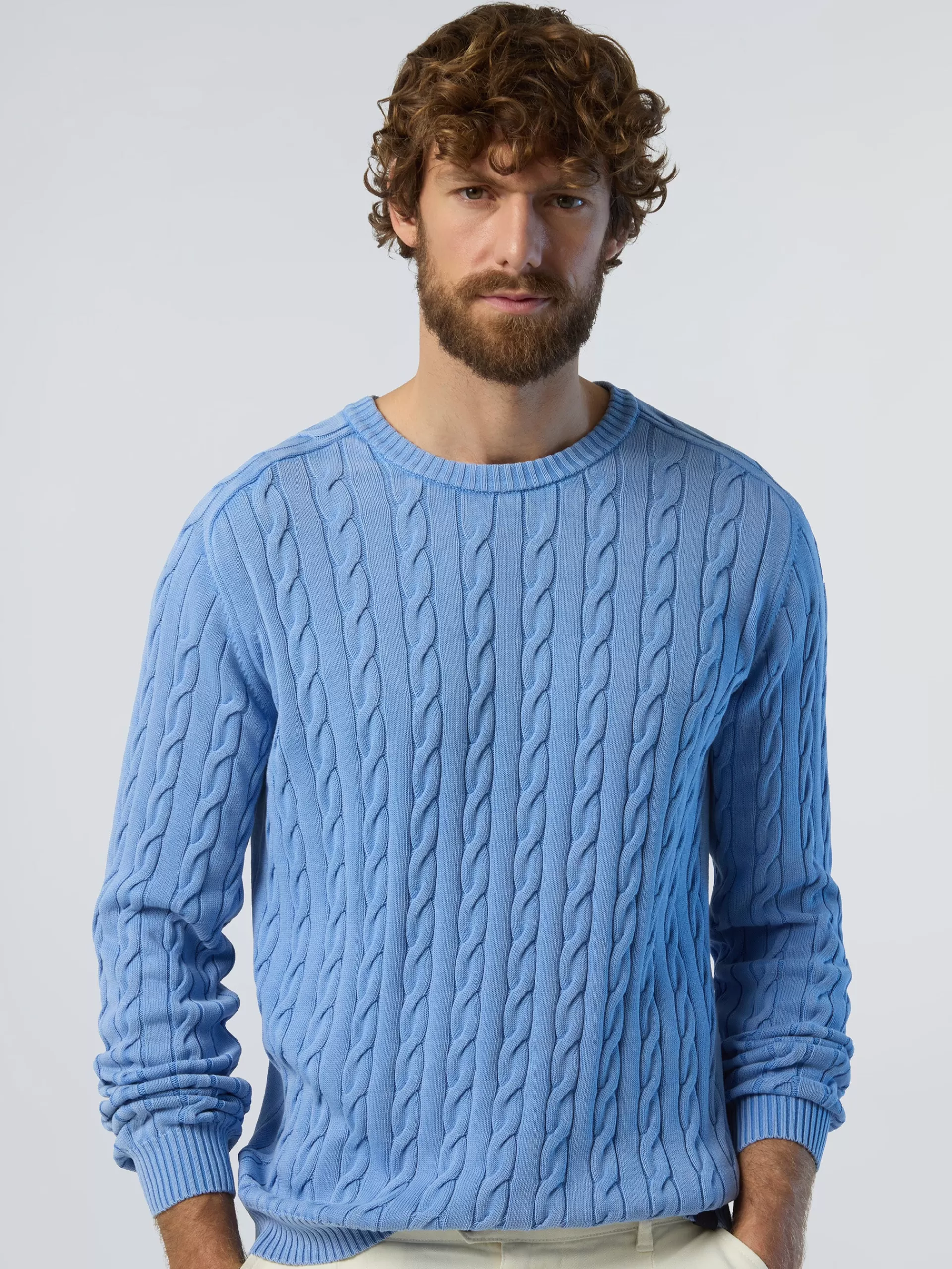 North Sails 'Stonewashed Cable-knit Sweater^ Sweaters & Cardigans