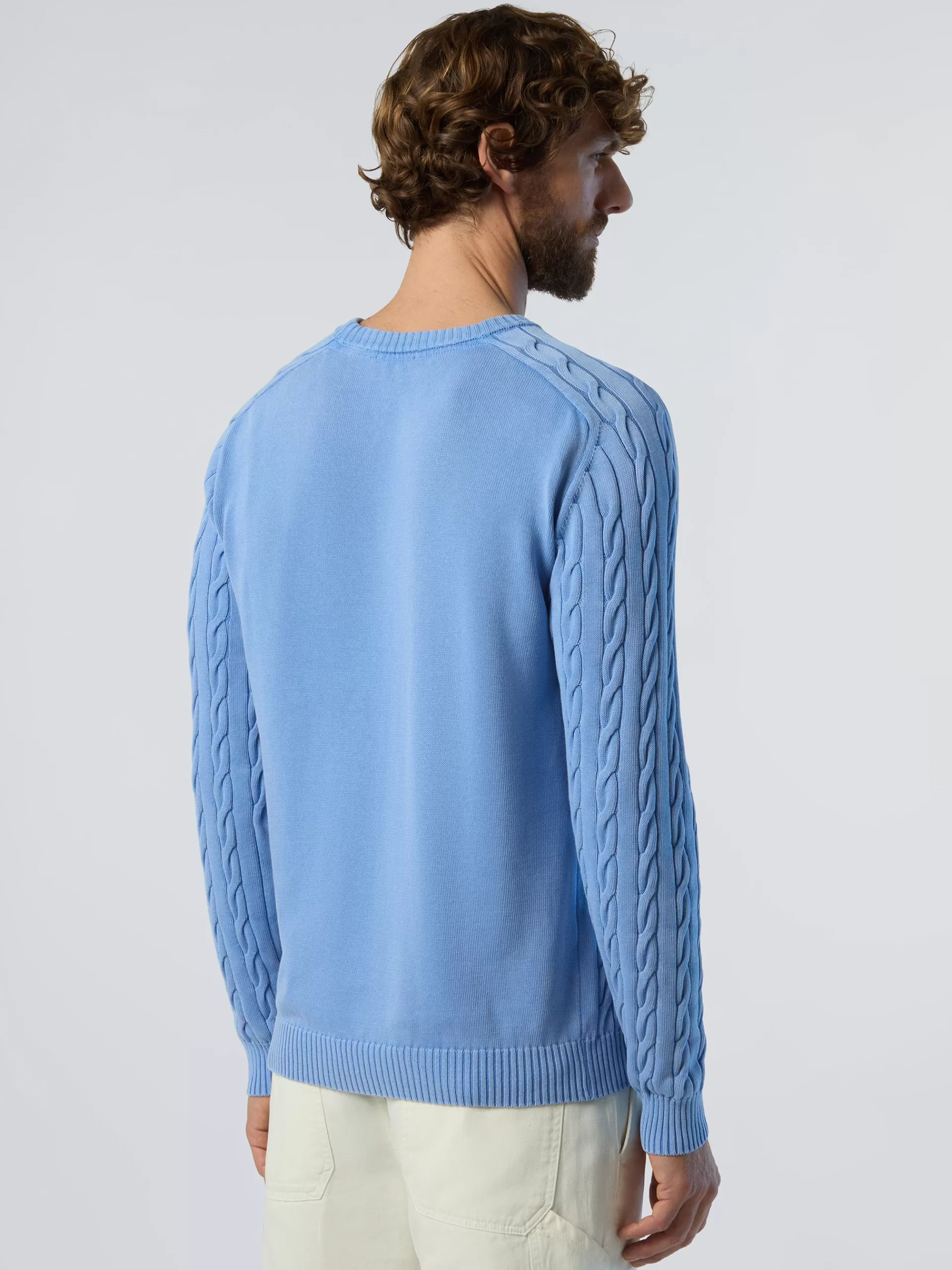 North Sails 'Stonewashed Cable-knit Sweater^ Sweaters & Cardigans