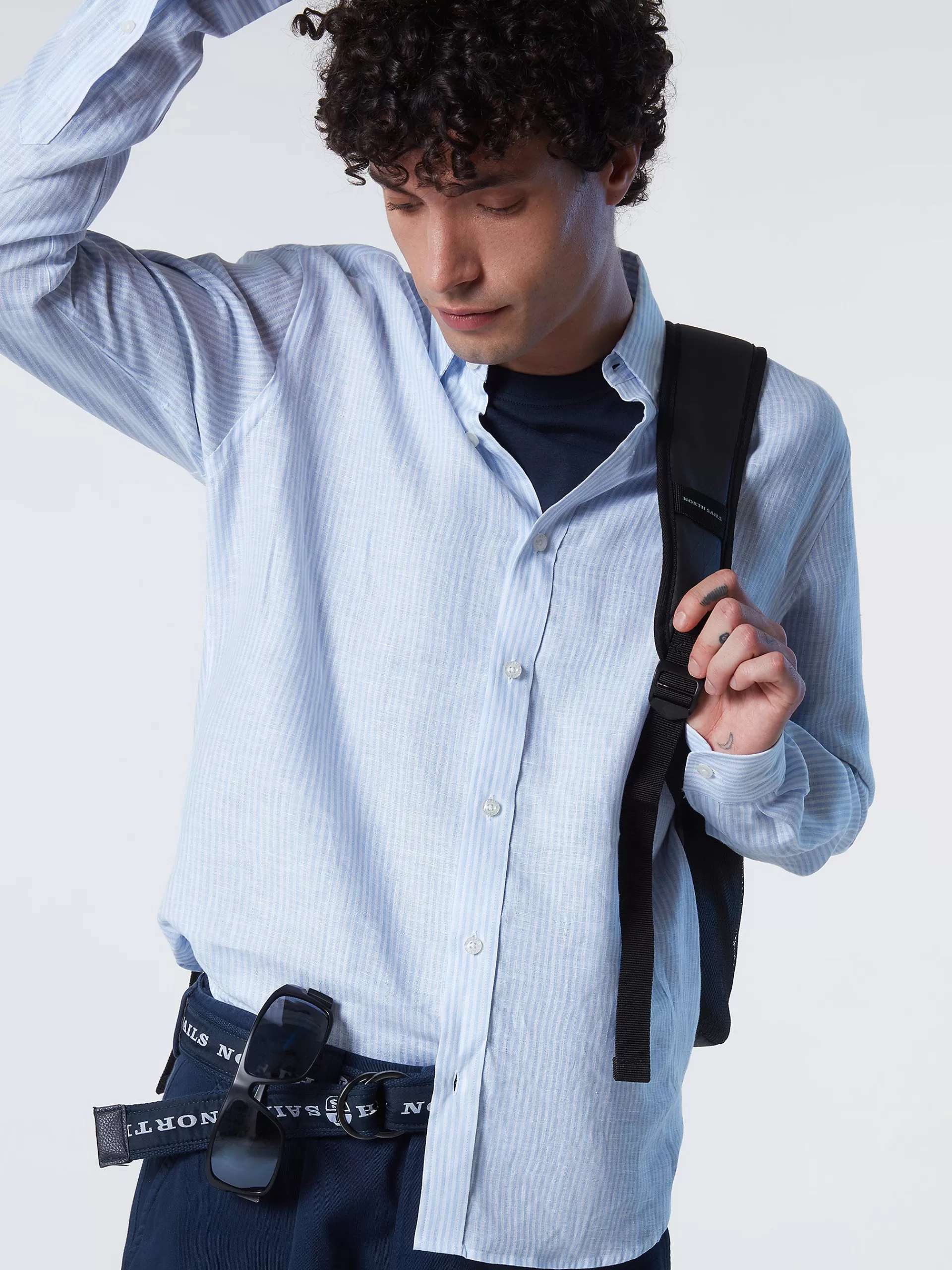 North Sails 'Striped Linen Shirt^ Outlet