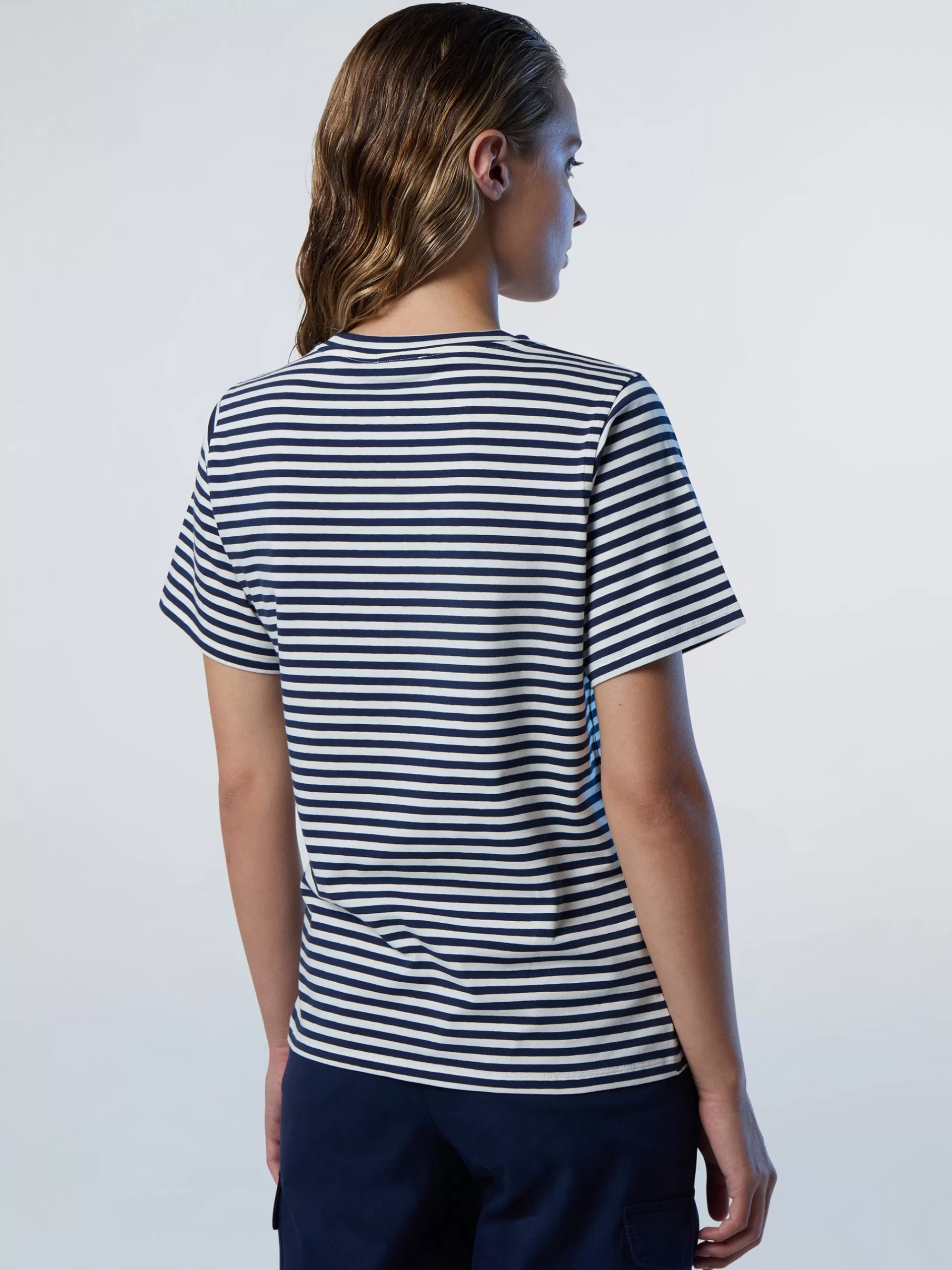 North Sails 'Striped Modal T-shirt With Slogan^Women T-shirts & Tops