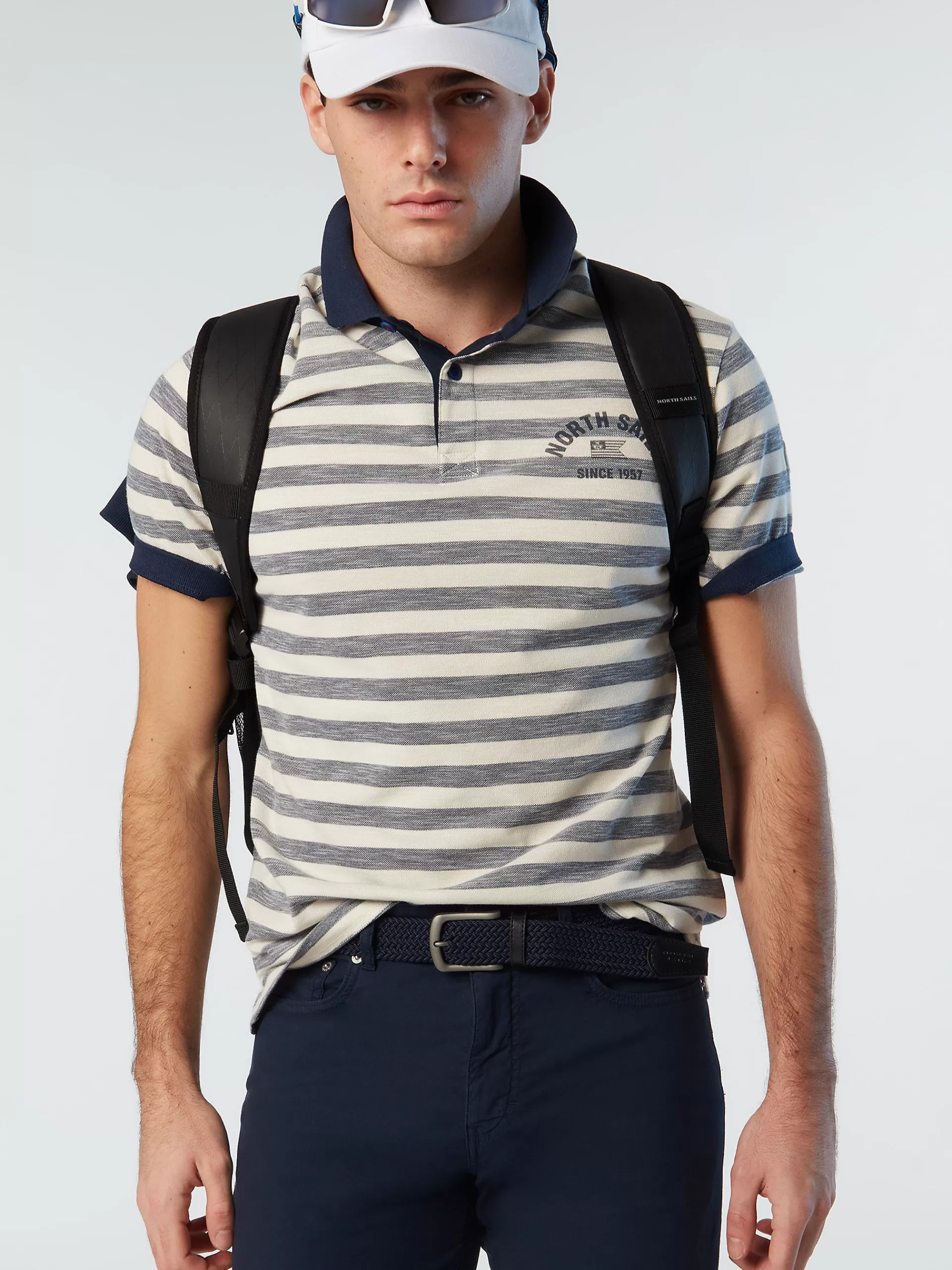 North Sails 'Striped Polo Shirt^ Outlet