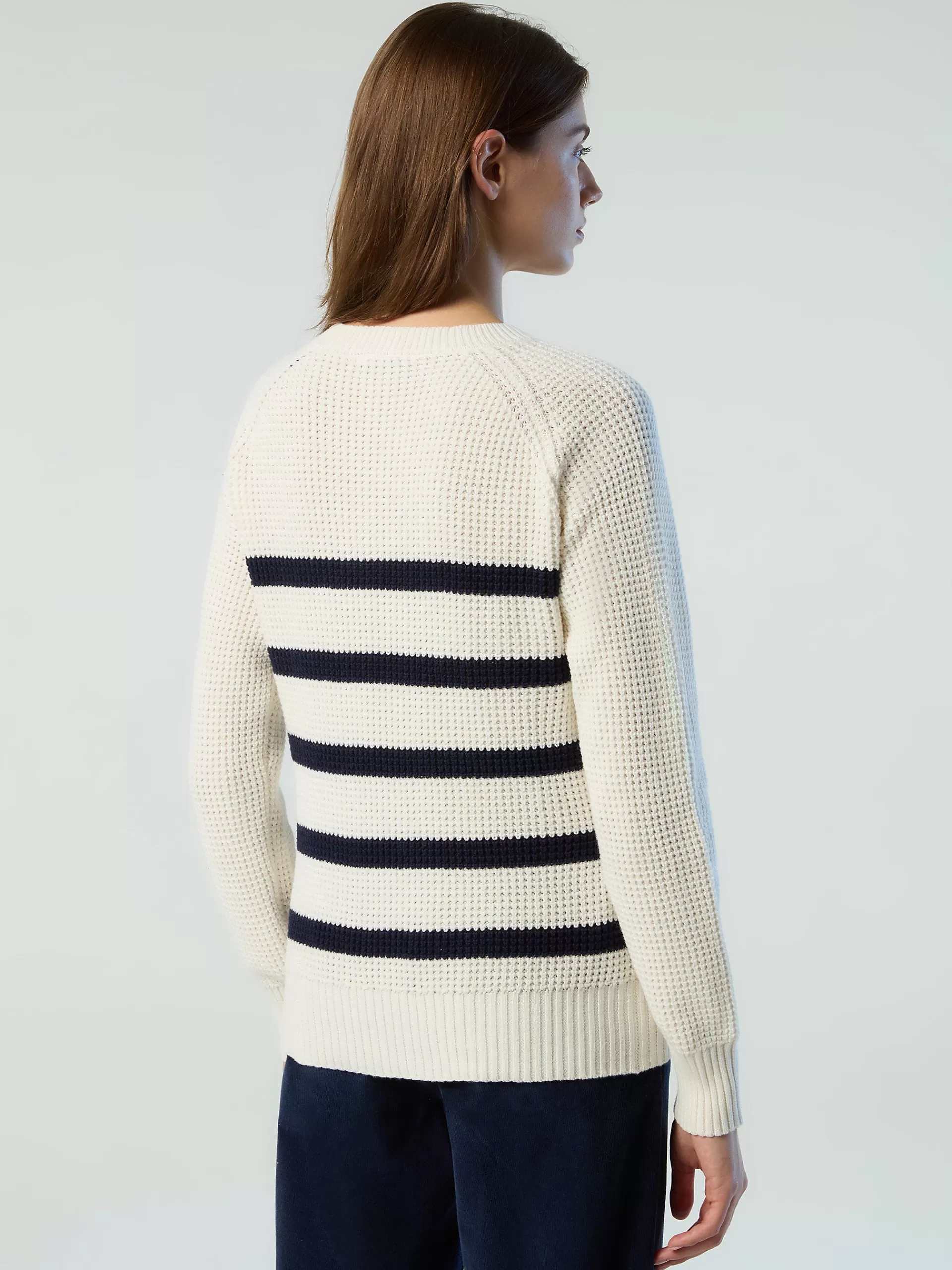 North Sails 'Striped V-neck Sweater^Women Outlet