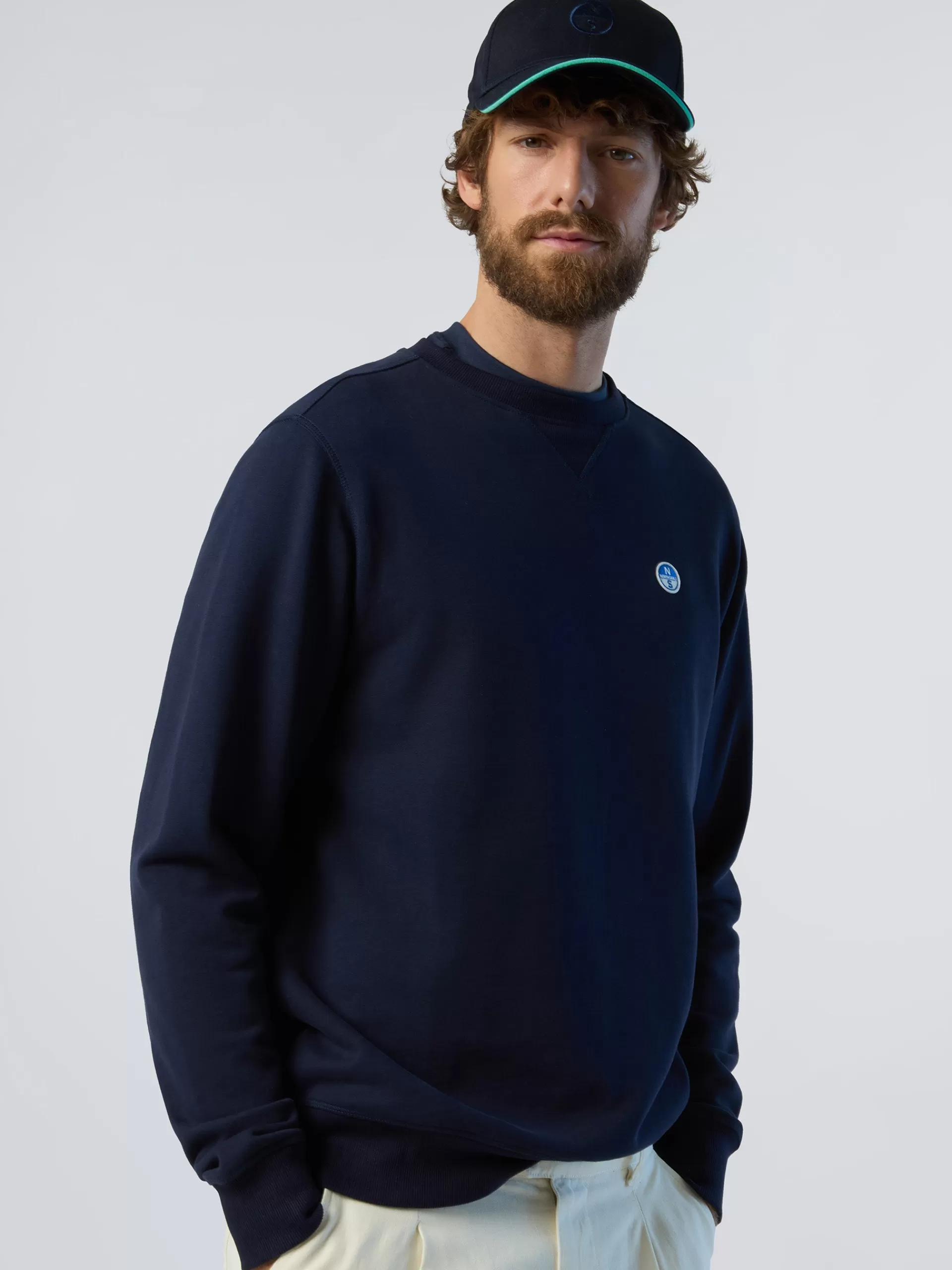 North Sails 'Sweatshirt With Logo Patch^ Sweatshirts & Hoodies