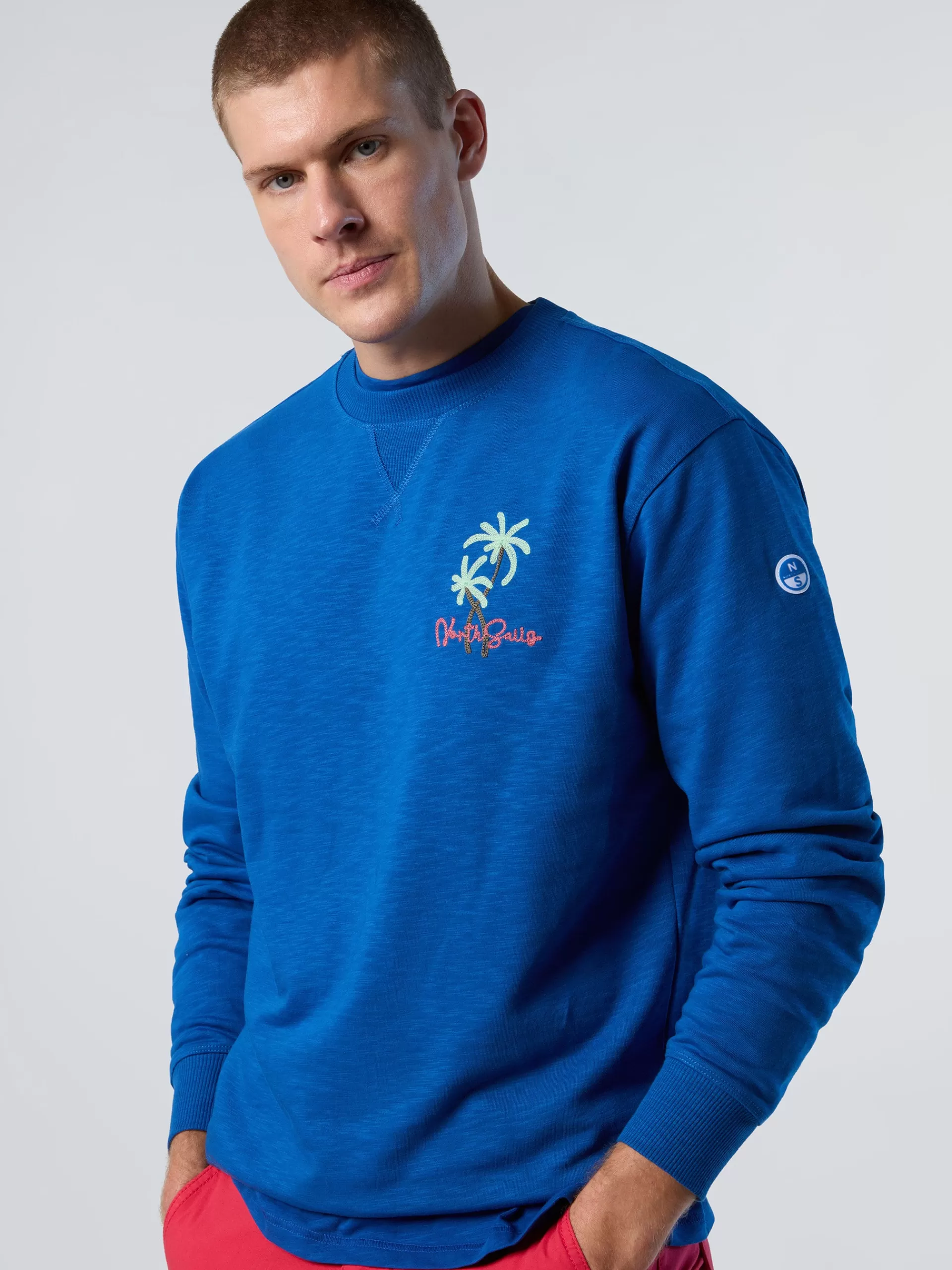 North Sails 'Sweatshirt With Palm Tree Embroidery^ Sweatshirts & Hoodies