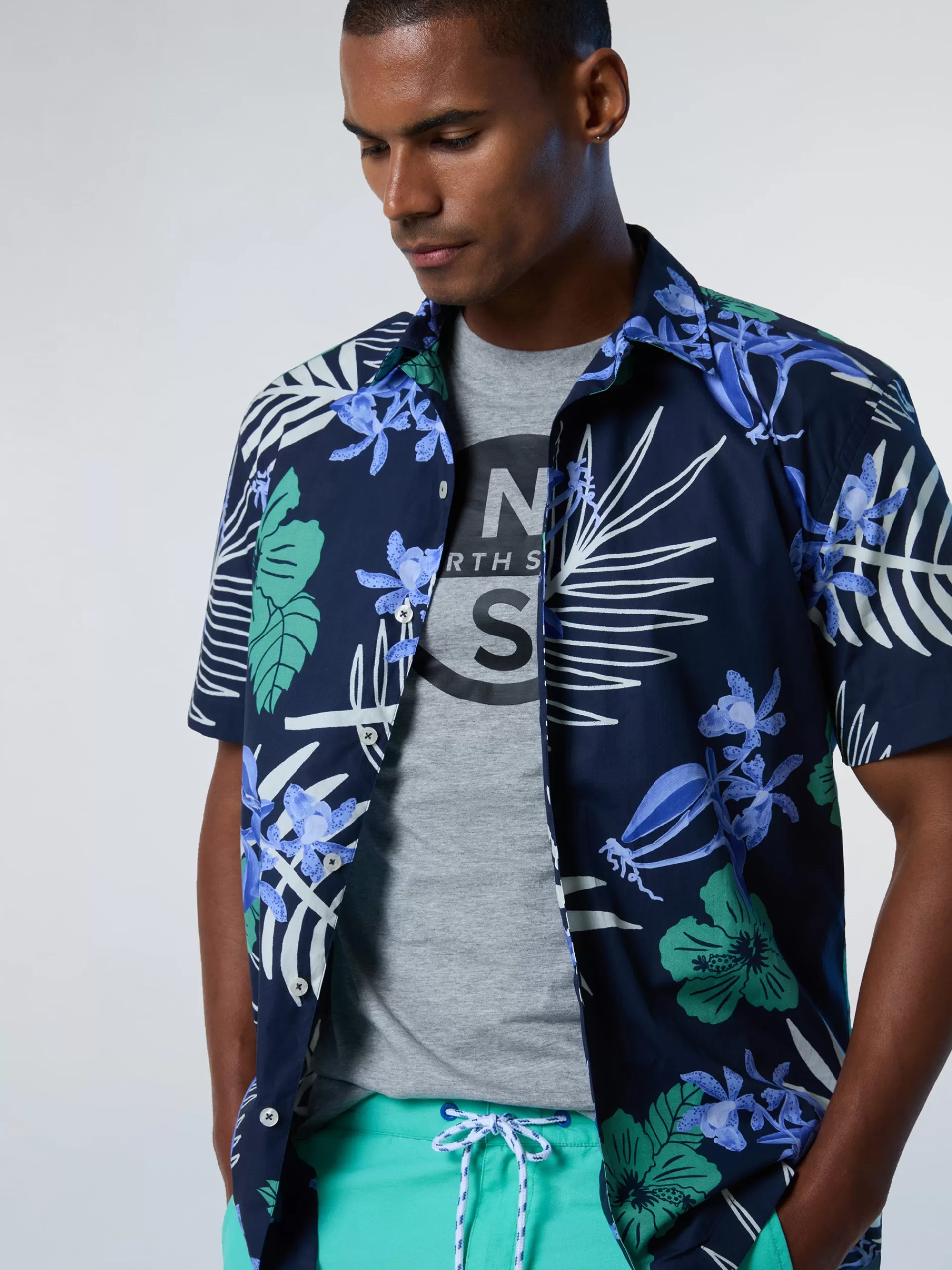 North Sails 'Tropical Print Shirt^ Shirts