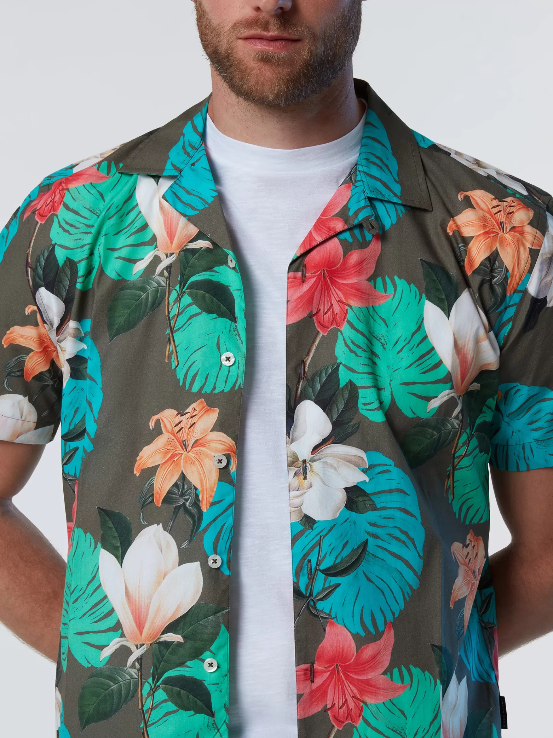 North Sails 'Tropical Print Shirt^ Shirts