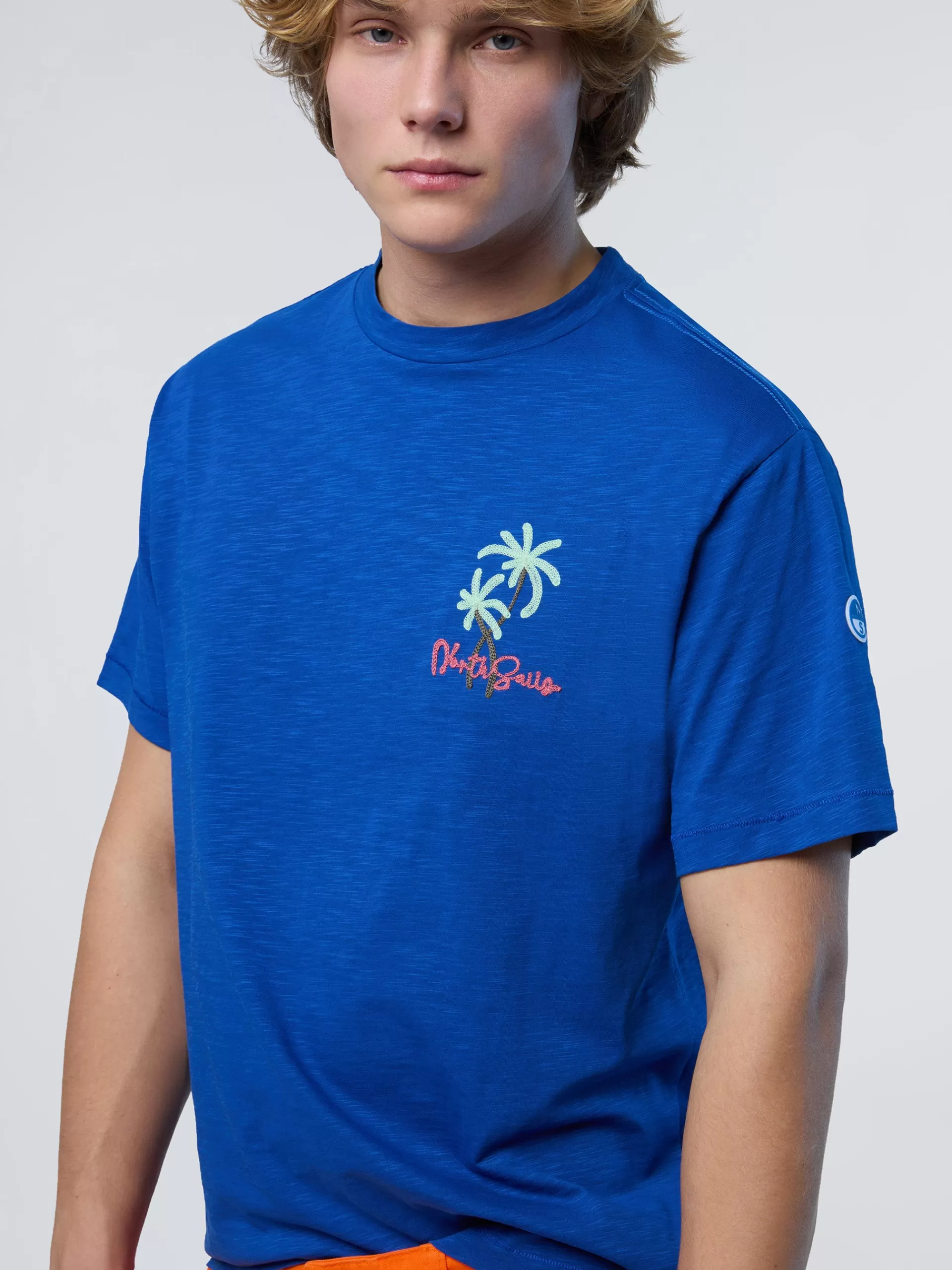 North Sails 'T-shirt With Palm Tree Embroidery^ T-shirts