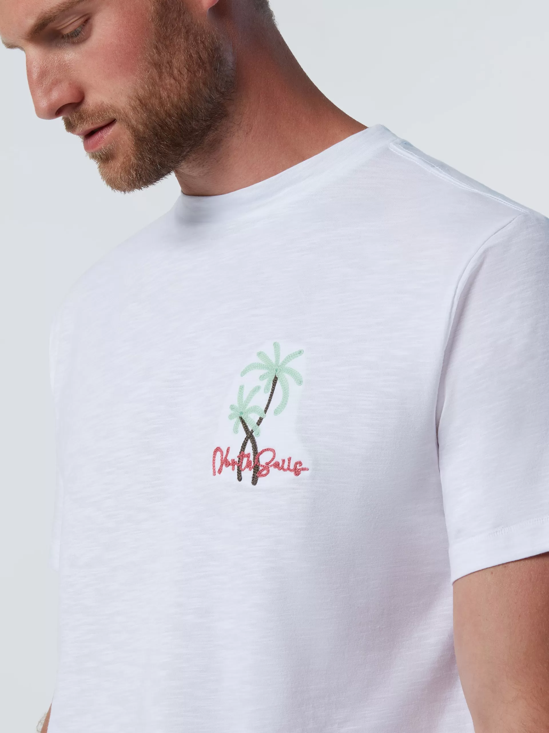 North Sails 'T-shirt With Palm Tree Embroidery^ T-shirts