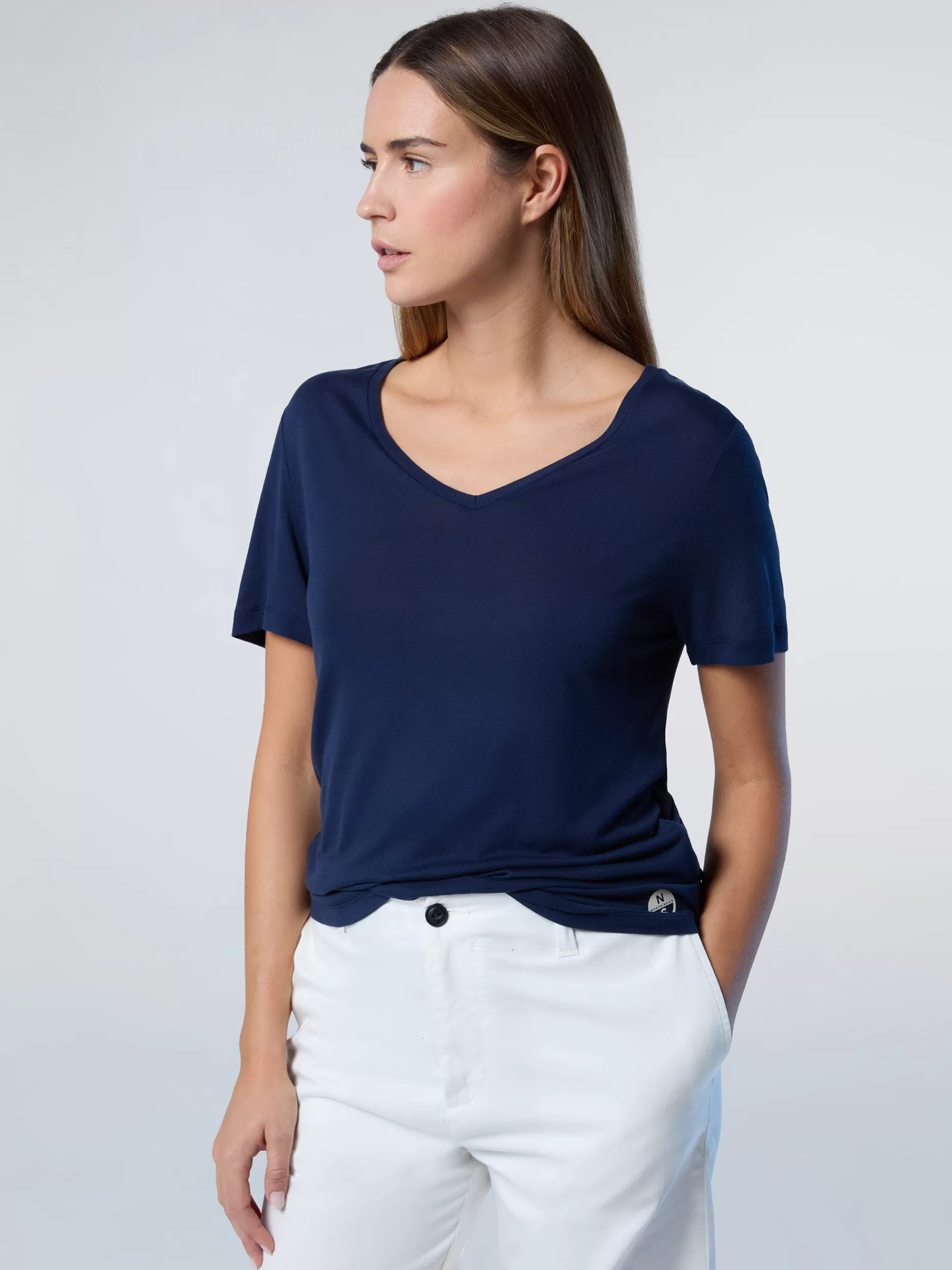 North Sails 'Viscose V-neck T-shirt^Women T-shirts & Tops