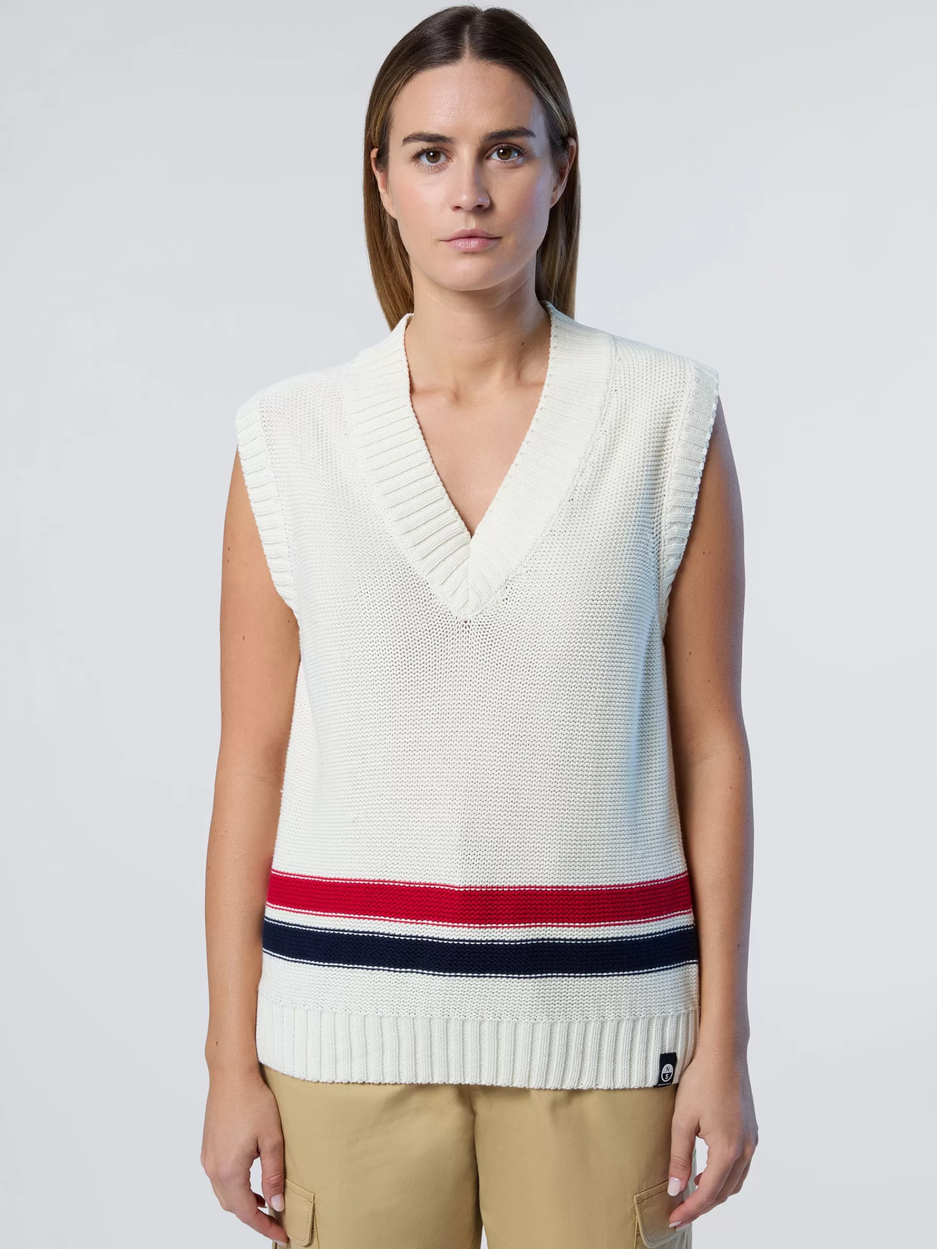 North Sails 'V-neck Varsity Vest^Women Sweaters & Cardigans