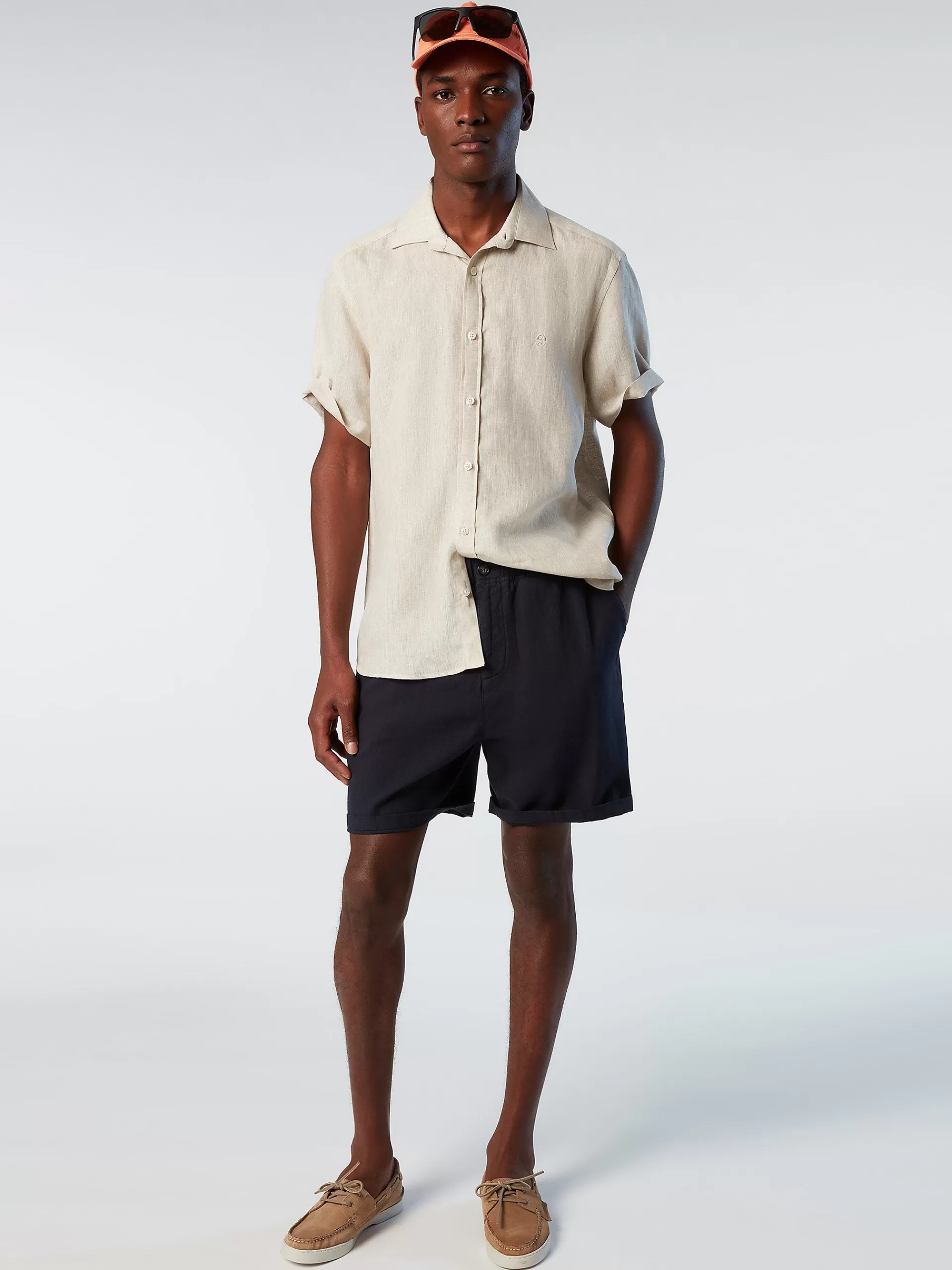 North Sails 'Washed Cotton-linen Shorts^ Outlet